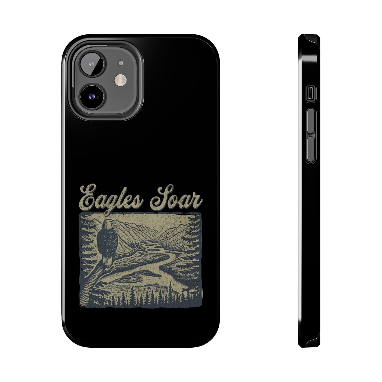 The Nerdy Birder - Eagles Soar Tough Phone Case, Nature Lover Gift, Hiking Accessory, Wildlife Enthusiast, Adventure Protection Case