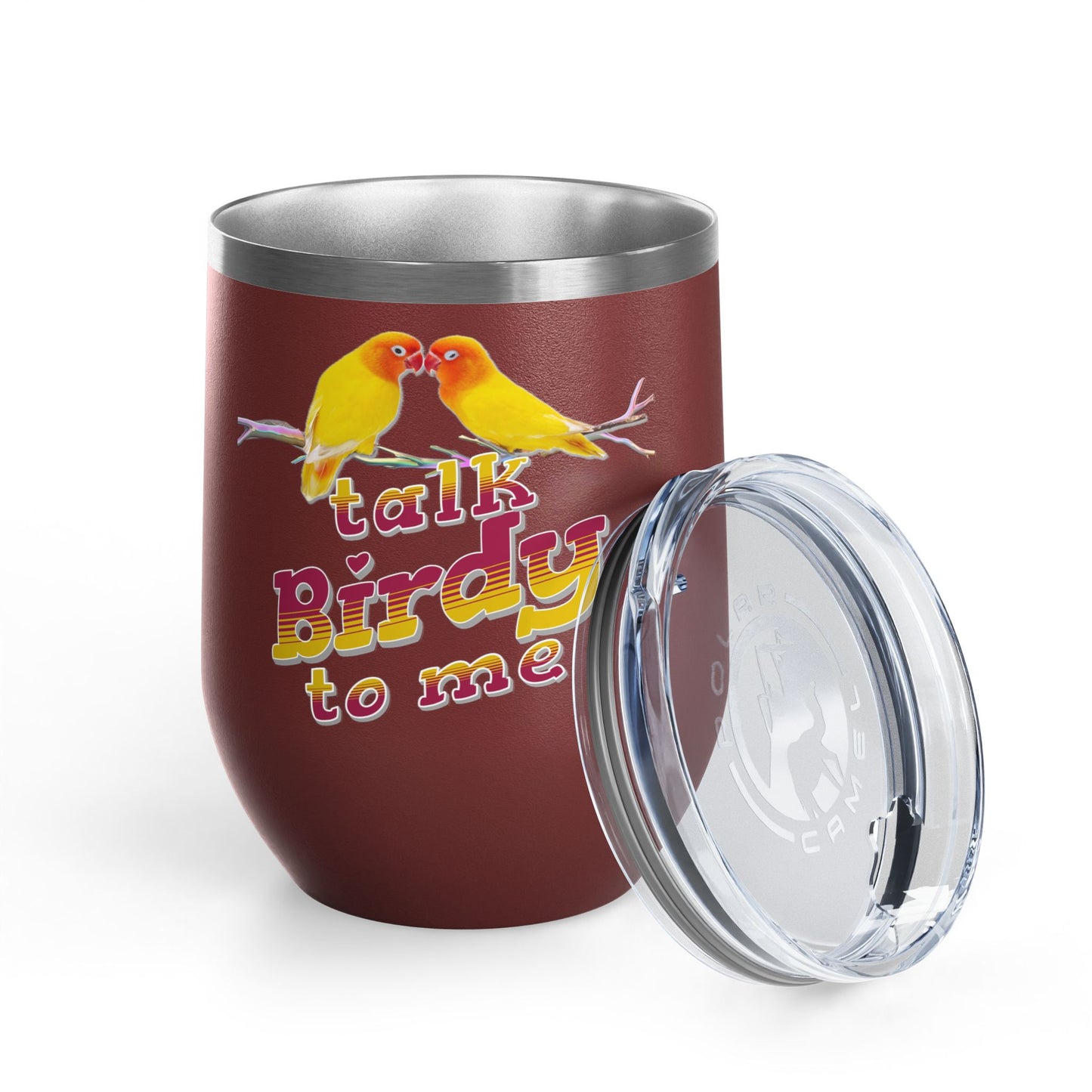 Talk Birdy To Me 12oz Wine Tumbler - Perfect Gift for Bird Lovers