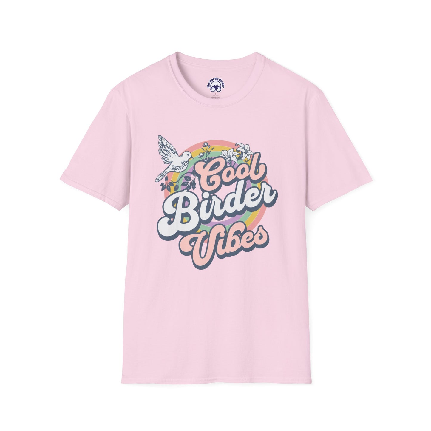 Cool Birder Vibes Unisex Softstyle T-Shirt | Perfect for Bird Lovers and Nature Enthusiasts