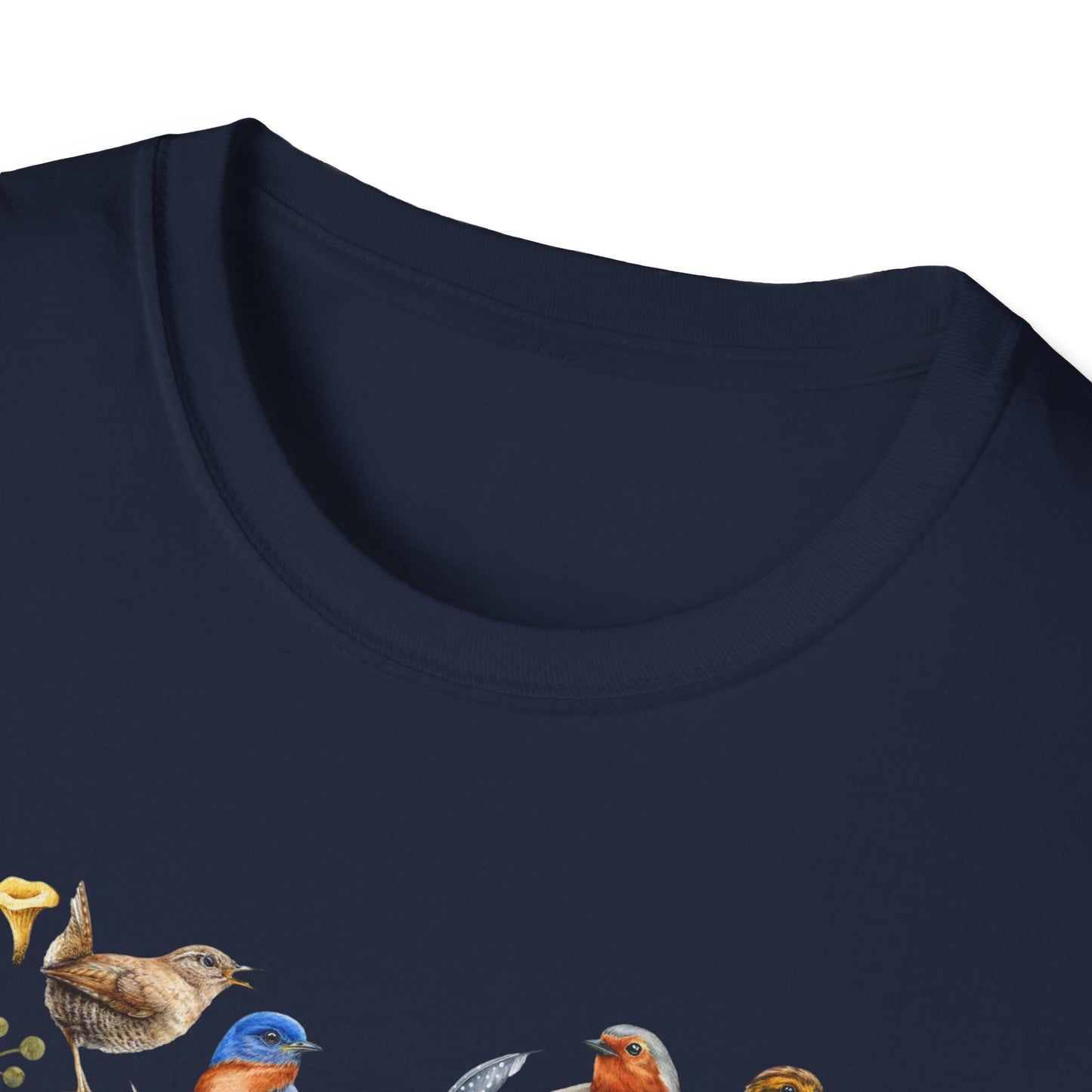Heart of Birds Unisex Softstyle T-Shirt - Heart Design
