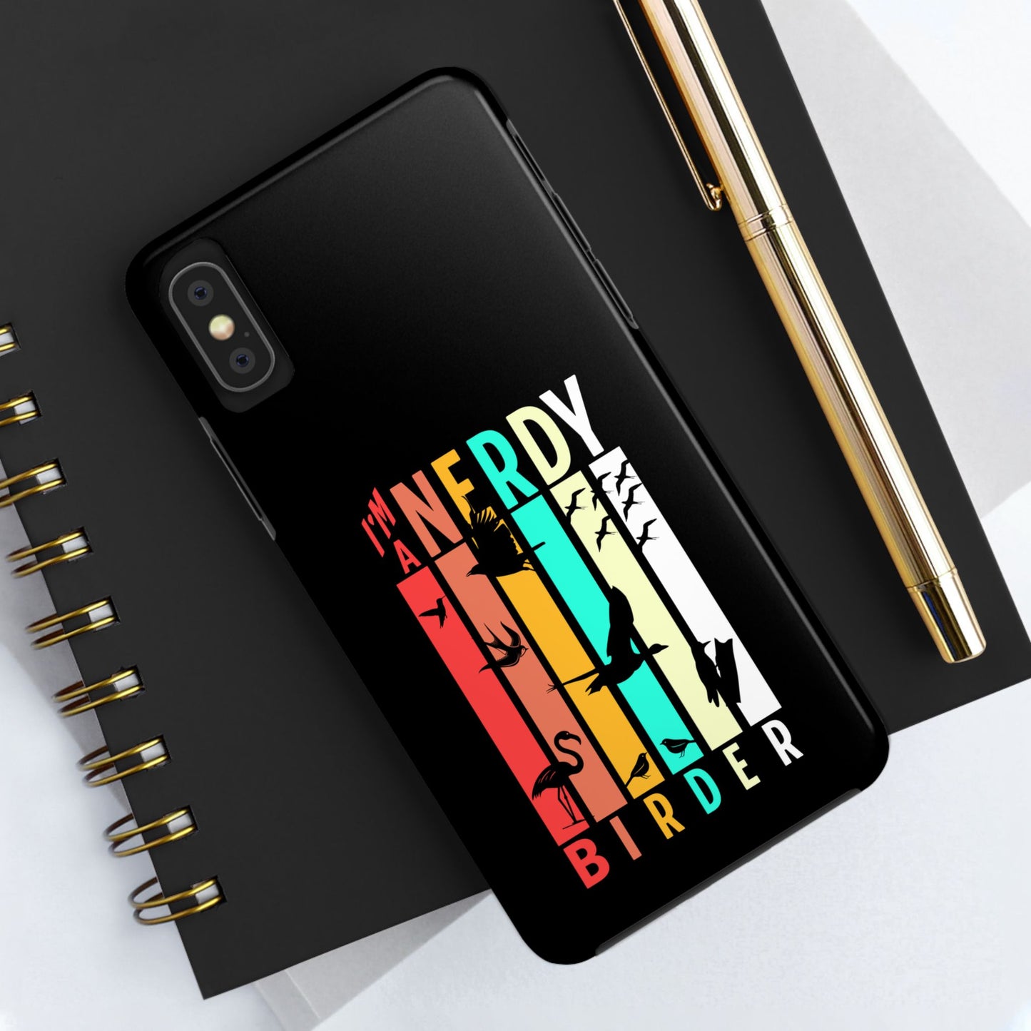 The Nerdy Birder - I'm A Nerdy Birder Phone Case, Nature Lover Gift, Eco-friendly Tough Phone Cover