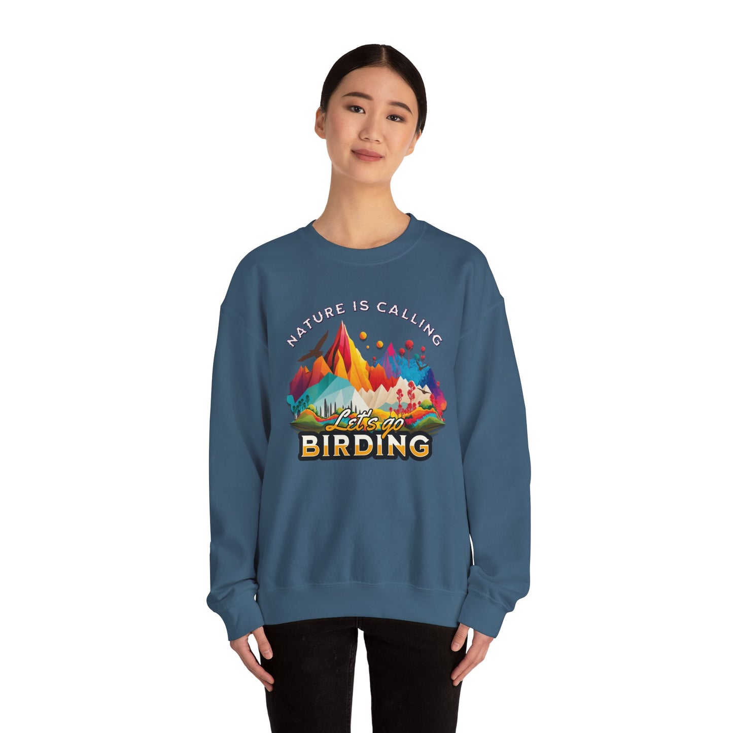 Nature is Calling Birding Sweatshirt | Unisex Heavy Blend™ Crewneck for Outdoor Lovers