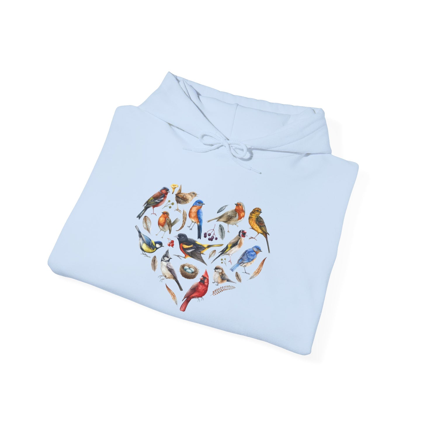 Bird Heart Unisex Hoodie - Cozy Sweatshirt for Nature Lovers