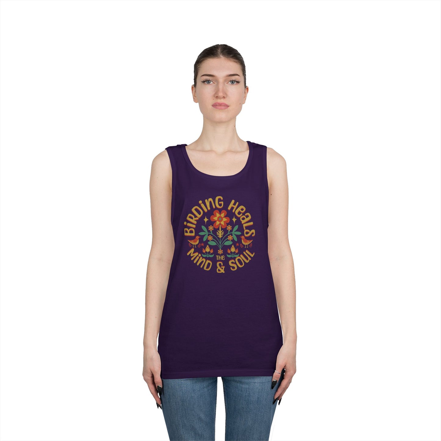 Birding Heals Tank Top, Gift for Bird Lovers