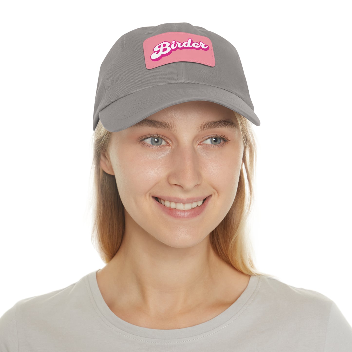 The Nerdy Birder - Birder Hat with Leather Patch for Inspired by childhood memories of playful glamour, Stylish Outdoor Cap, Gift for Bird Watching Enthusiasts, Casual Fashion Accessory