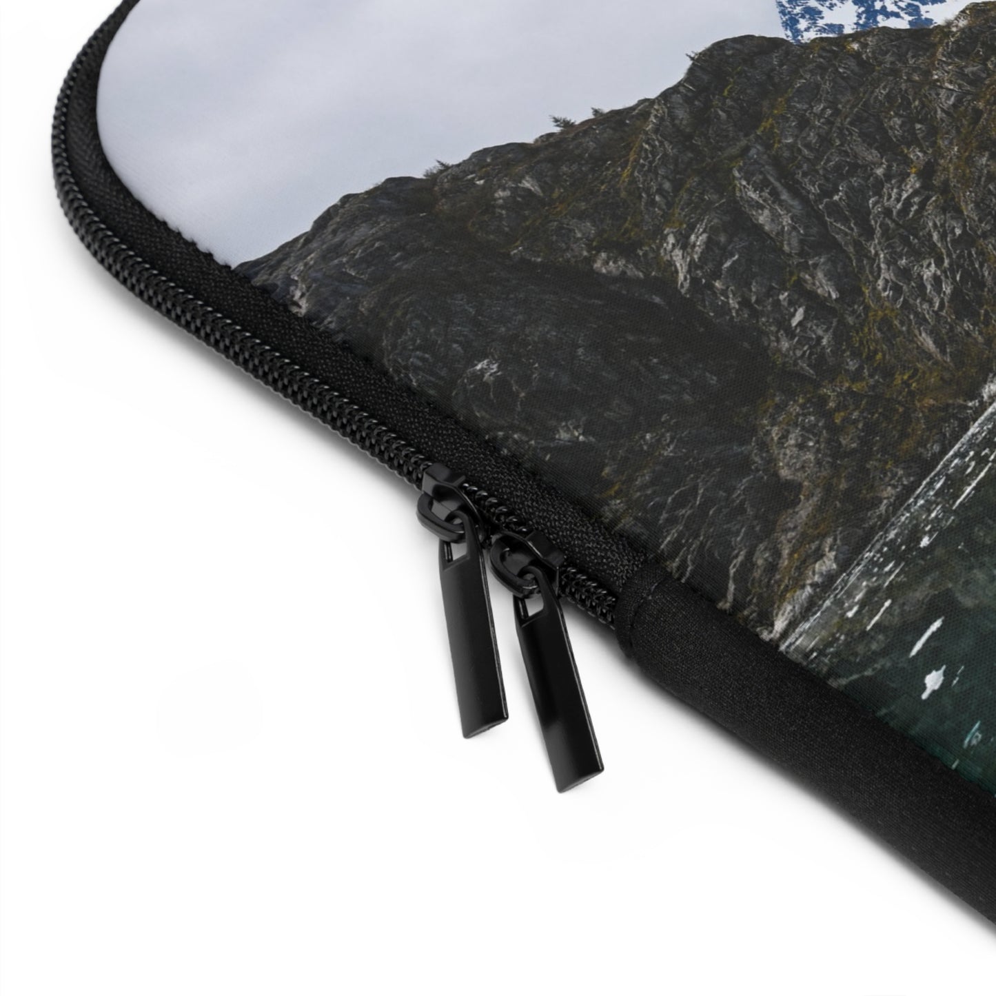 Scenic Laptop Sleeve - Mountain Reflection Design