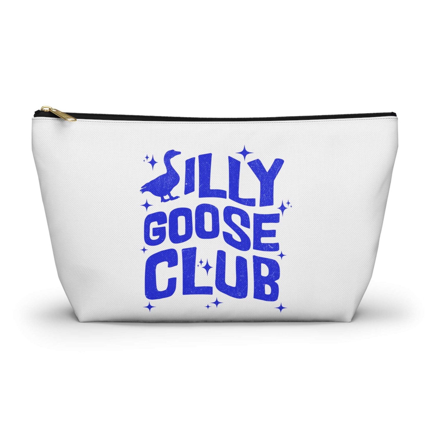 Silly Goose Club Accessory Pouch | Fun Makeup Bag | Travel Organizer | Gift for Friends | Cute Storage Solution | Quirky T-bottom Bag
