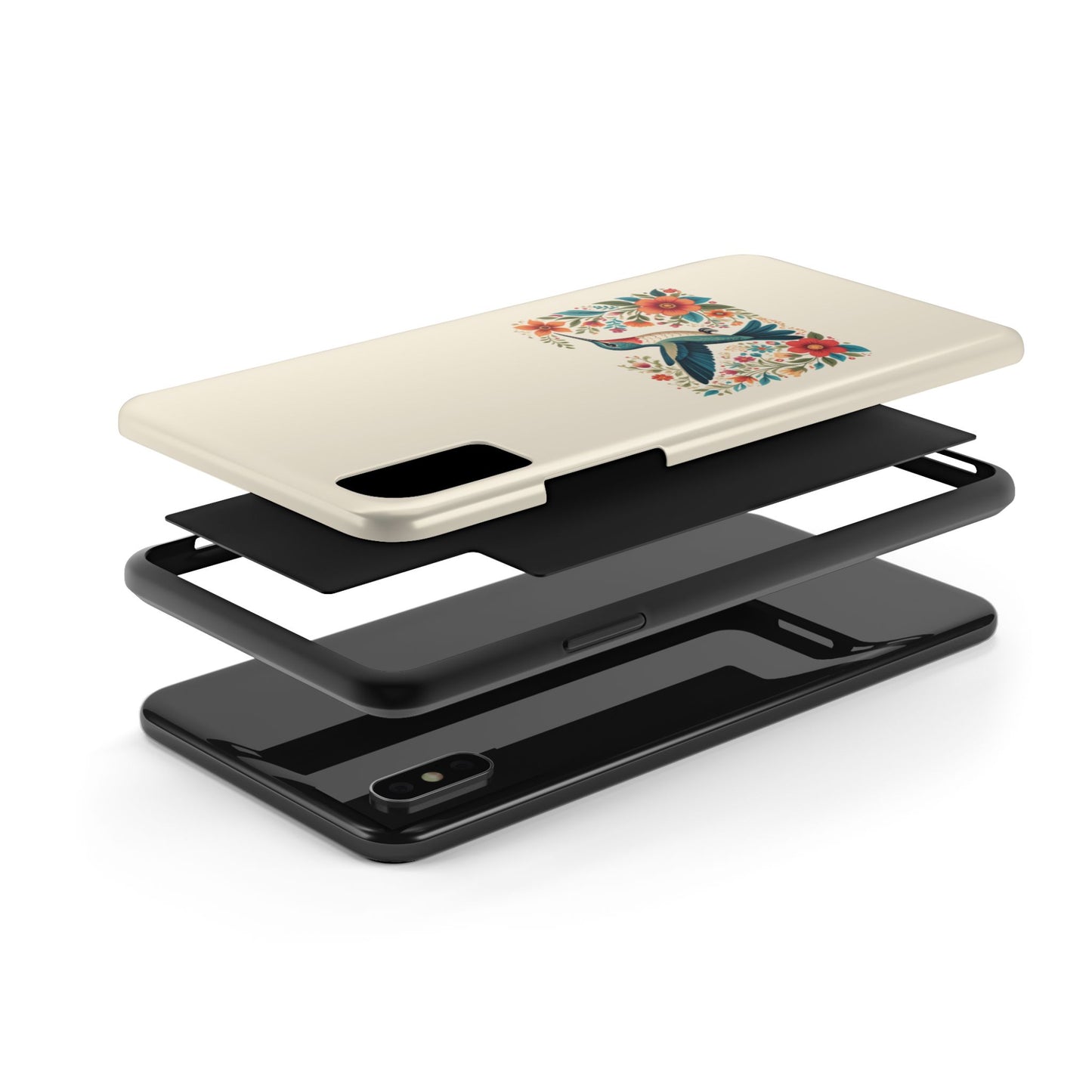 Hummingbird in Bloom Tough Phone Cases