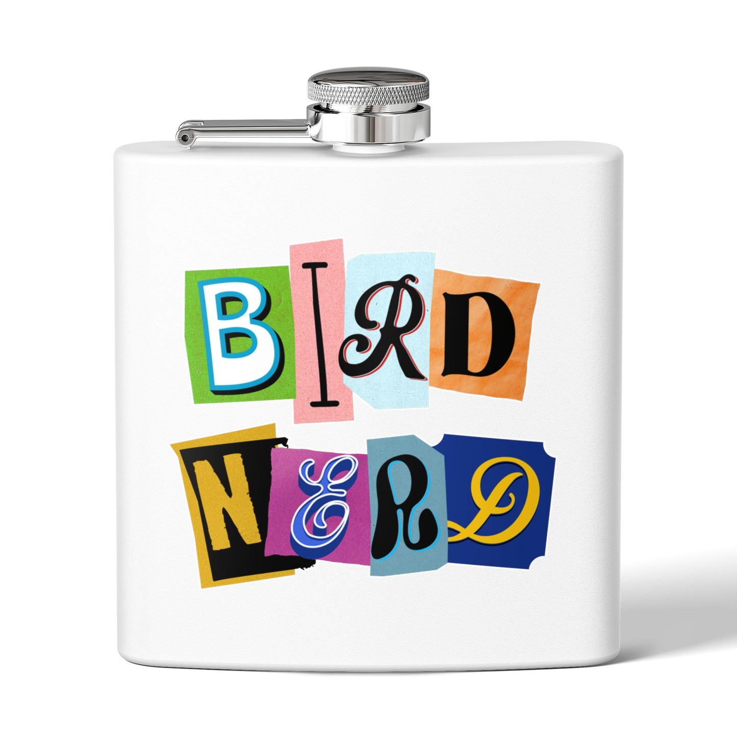 Bird Nerd Funny Bird Lover's Stainless Steel Flask - 6oz