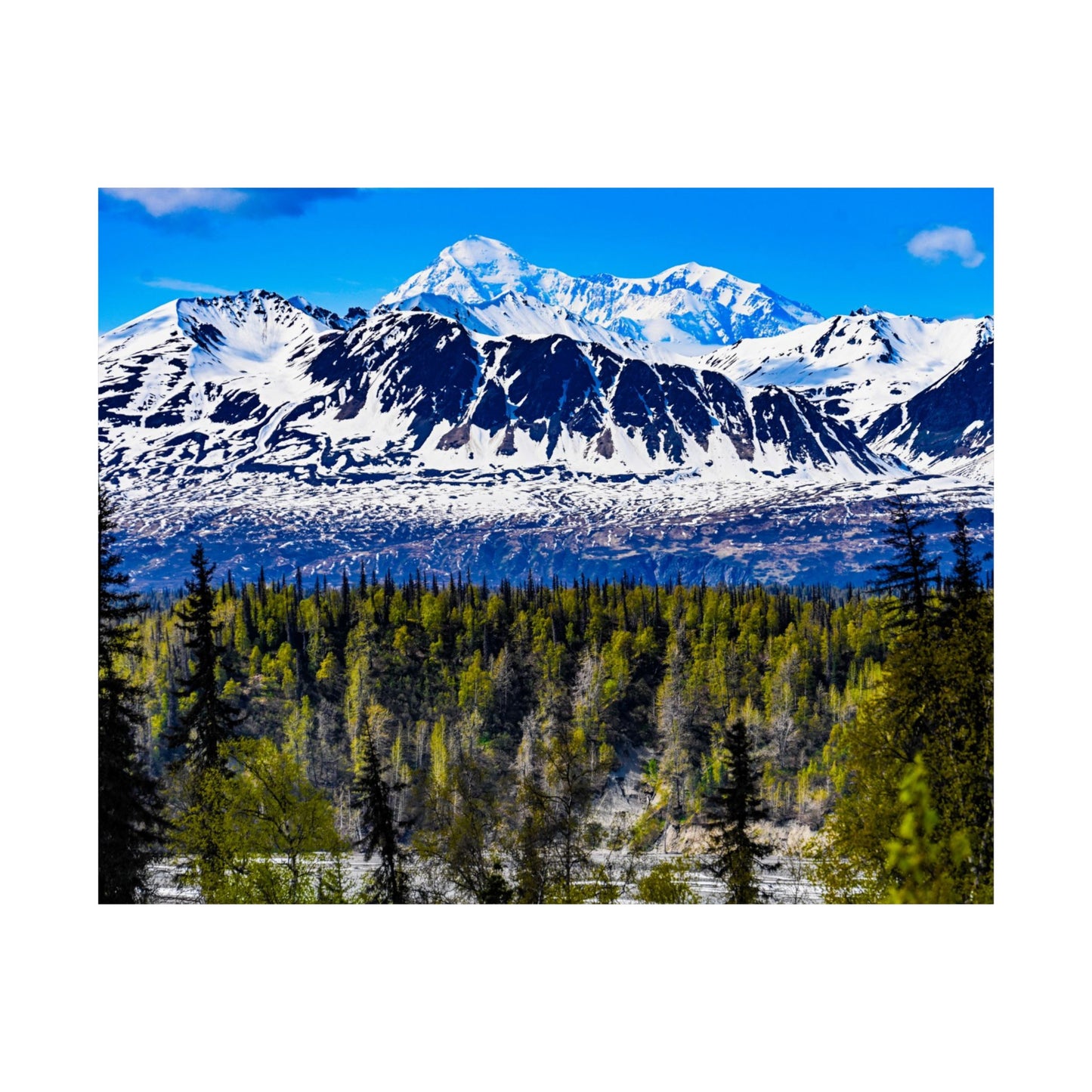 Majestic Mountain Matte Horizontal Poster - Scenic Nature Wall Art