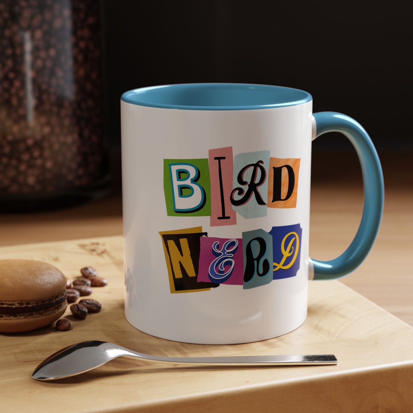 Bird Nerd Accent Coffee Mug - Fun & Quirky Gift for Bird Lovers