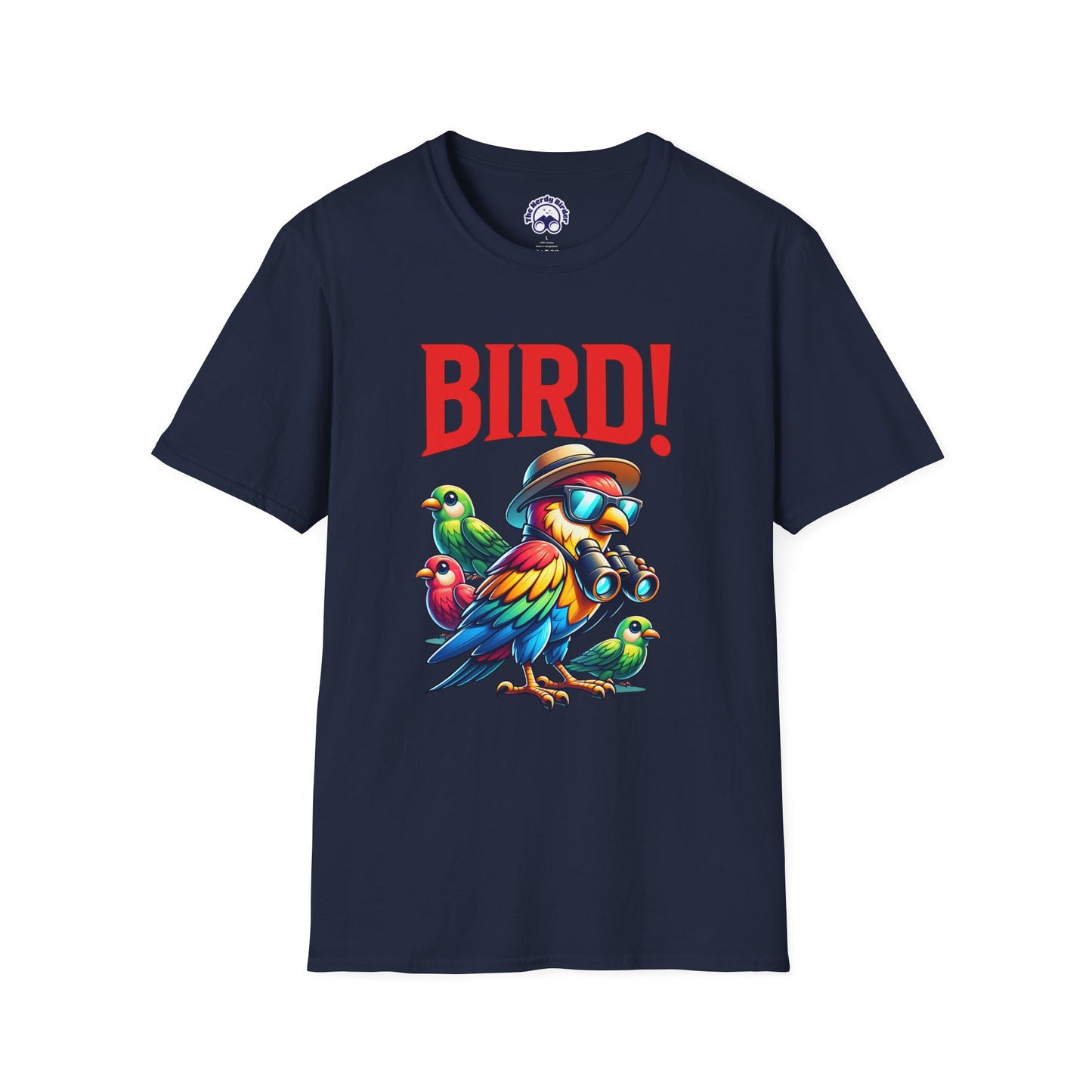Colorful BIRD! Unisex Softstyle T-Shirt