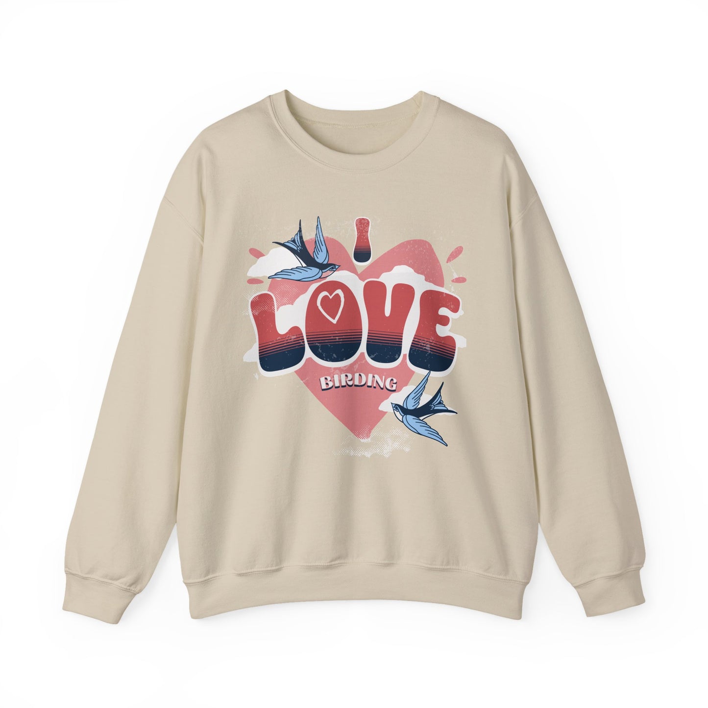 I Love Birding Unisex Heavy Blend™ Crewneck Sweatshirt