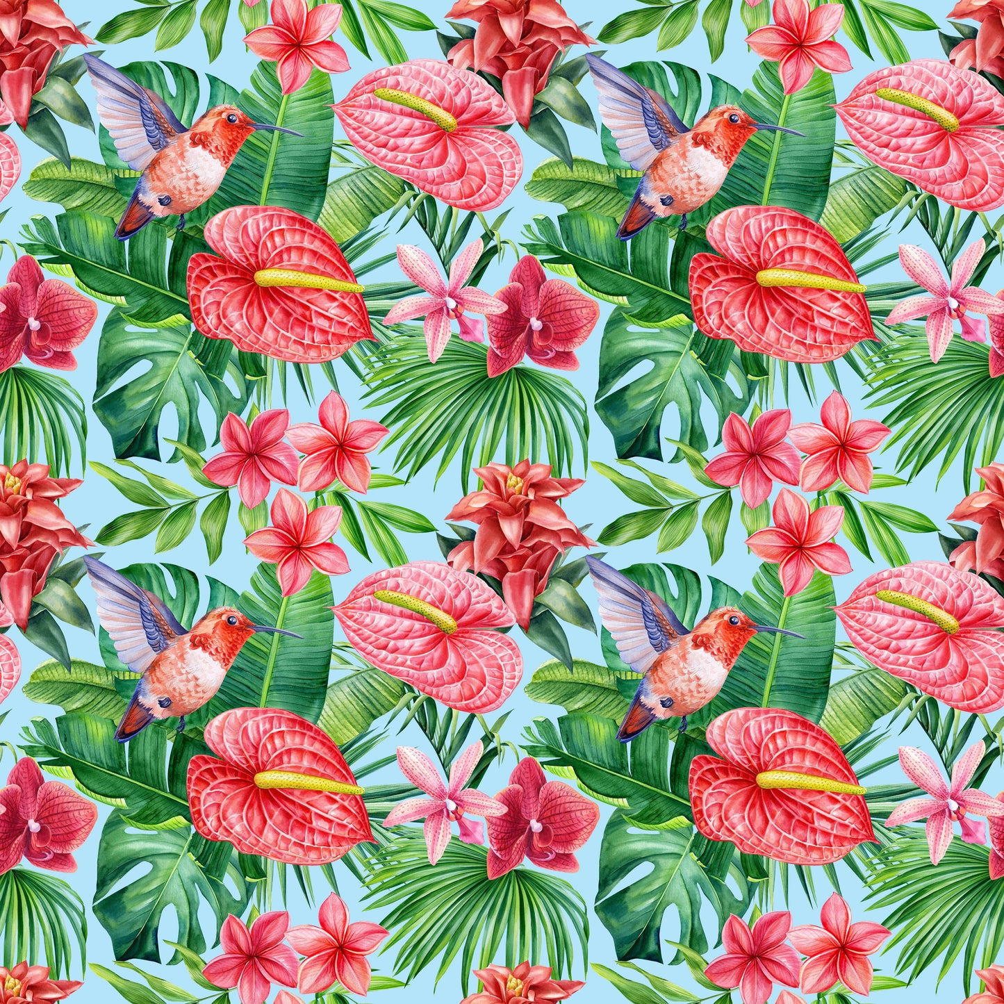 The Nerdy Birder - Tropical Hummingbird Button-Down Shirt, Summer Shirt, Hawaiian Shirt, Beachwear, Vacation Essentials, Casual Outfit