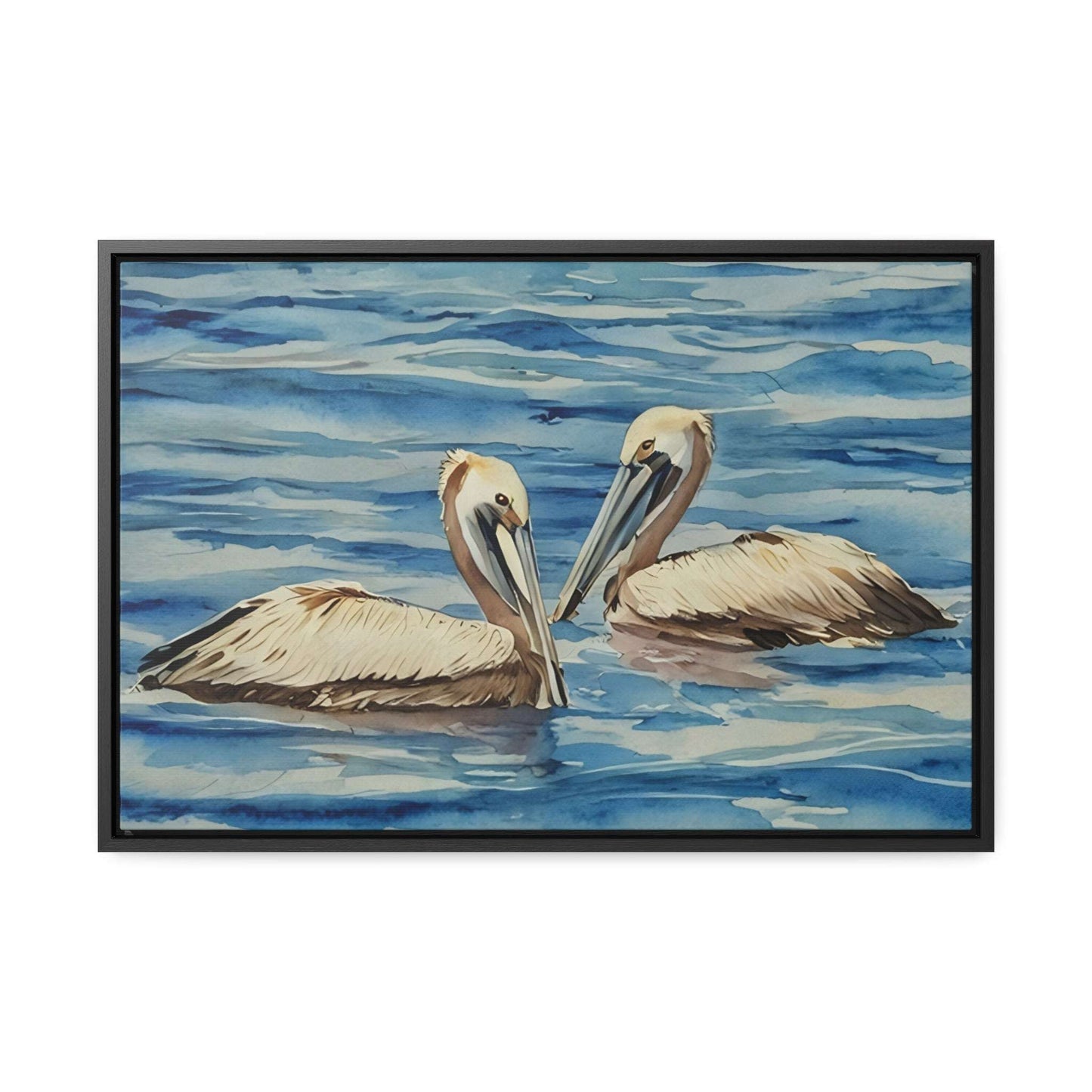 Serene Pelican Canvas Wrap - Coastal Wall Art for Beach Lovers