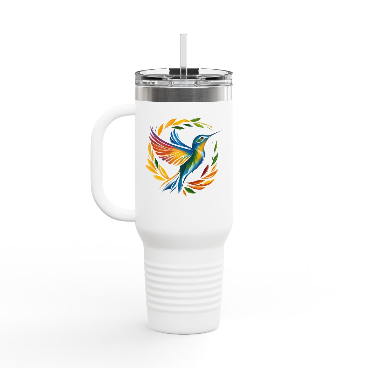 Hummingbird Rainbow Insulated Travel Mug, 40oz
