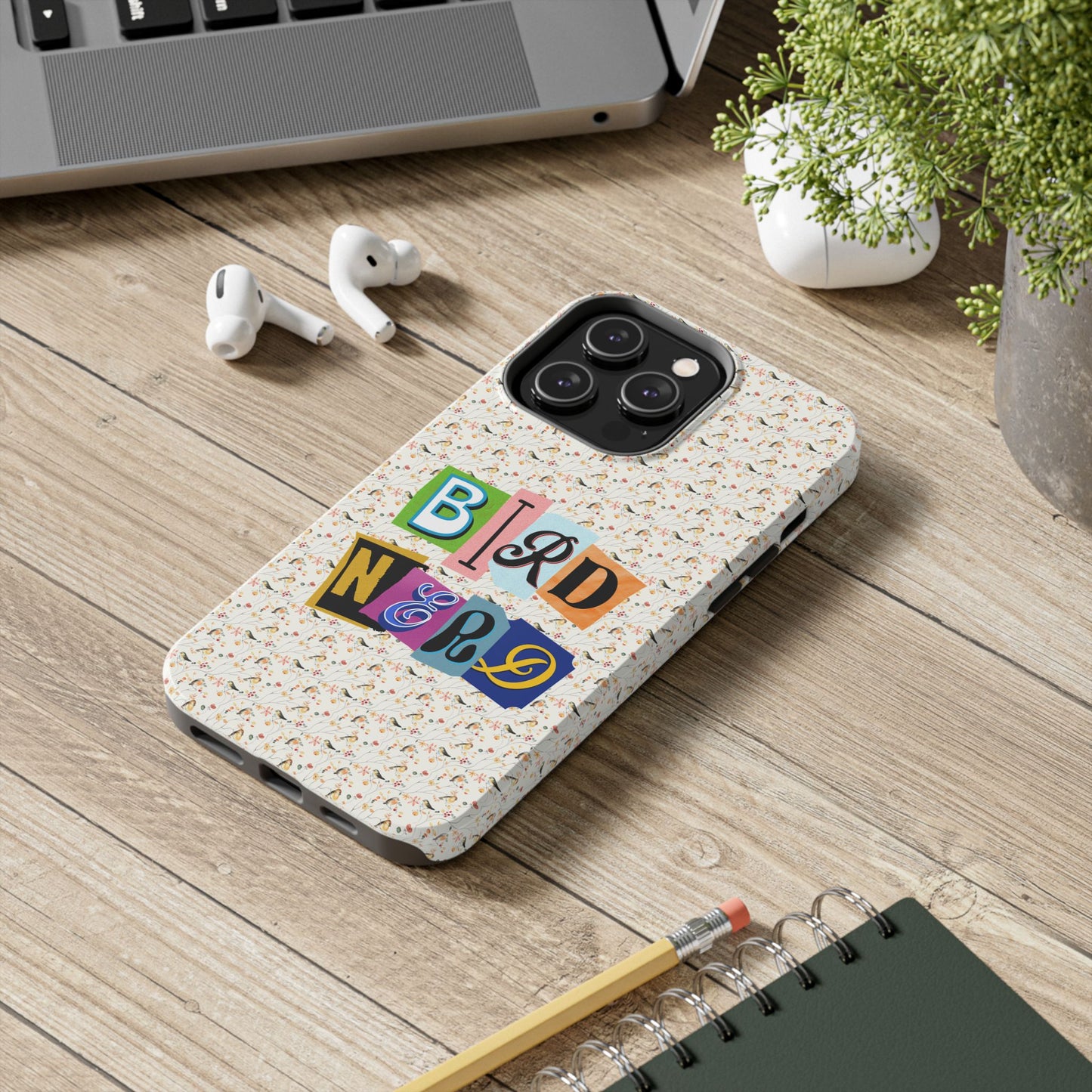 Bird Nerd Tough Phone Case - Fun & Colorful Design for Bird Lovers