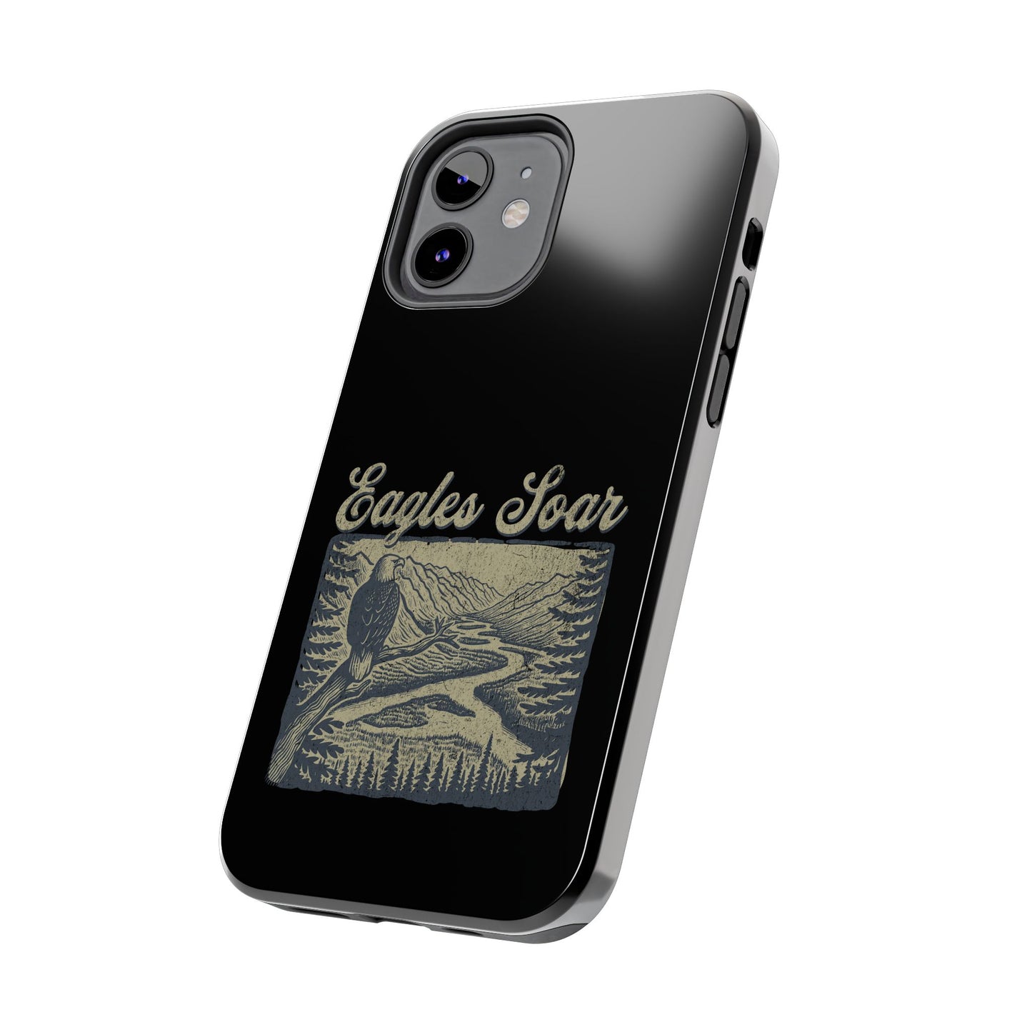The Nerdy Birder - Eagles Soar Tough Phone Case, Nature Lover Gift, Hiking Accessory, Wildlife Enthusiast, Adventure Protection Case
