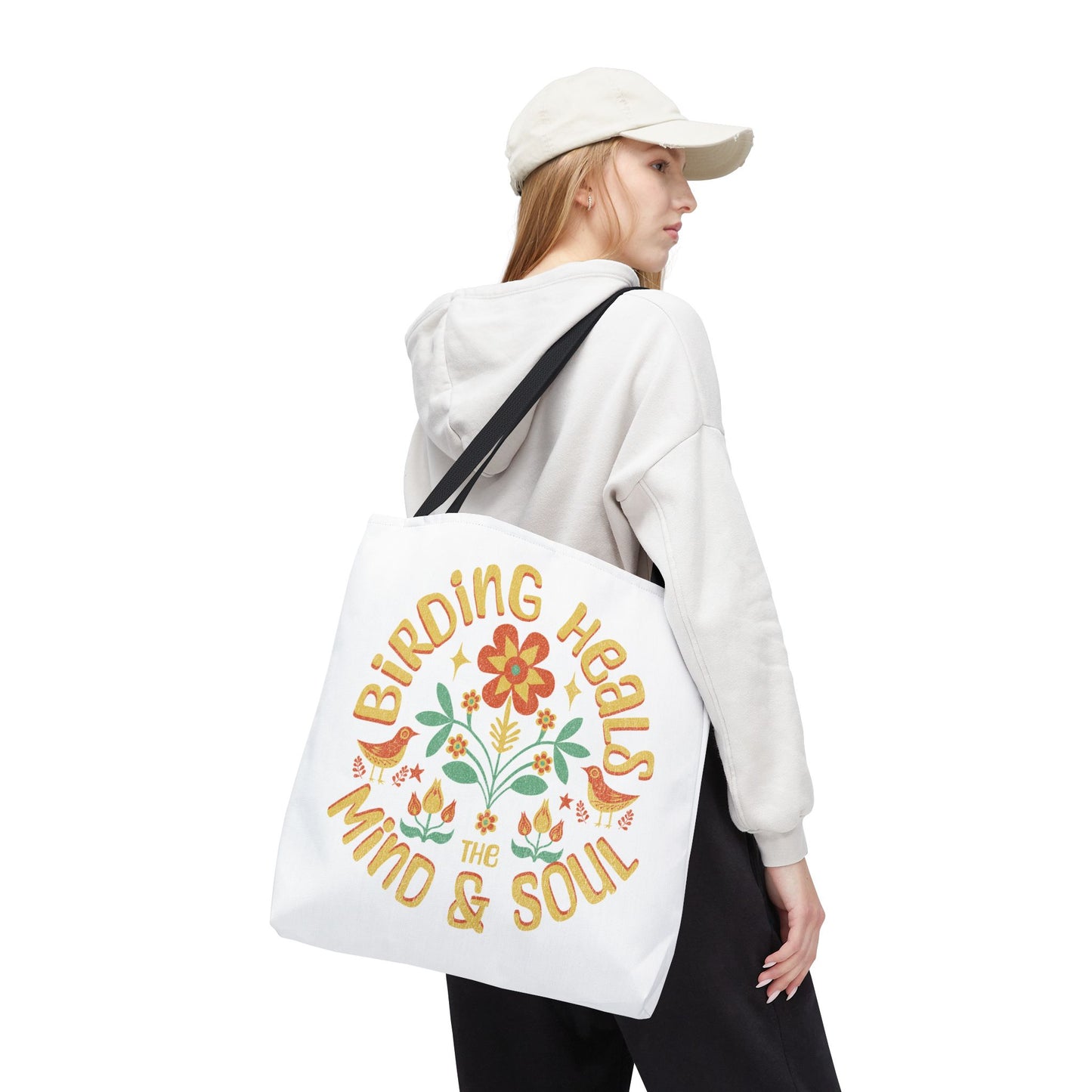 Birding Heals Tote Bag - Inspirational Eco-Friendly Carryall for Nature Lovers
