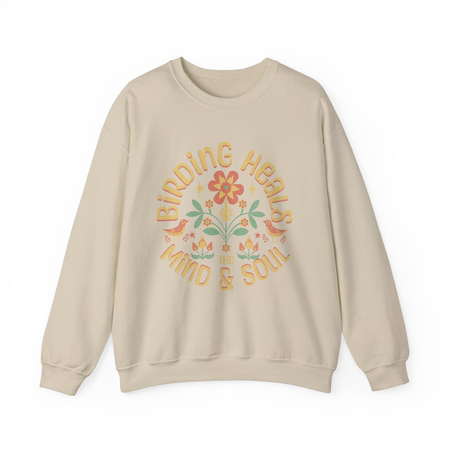 Birding Heals The Mind And Soul Sweatshirt - Unisex Heavy Blend Crewneck