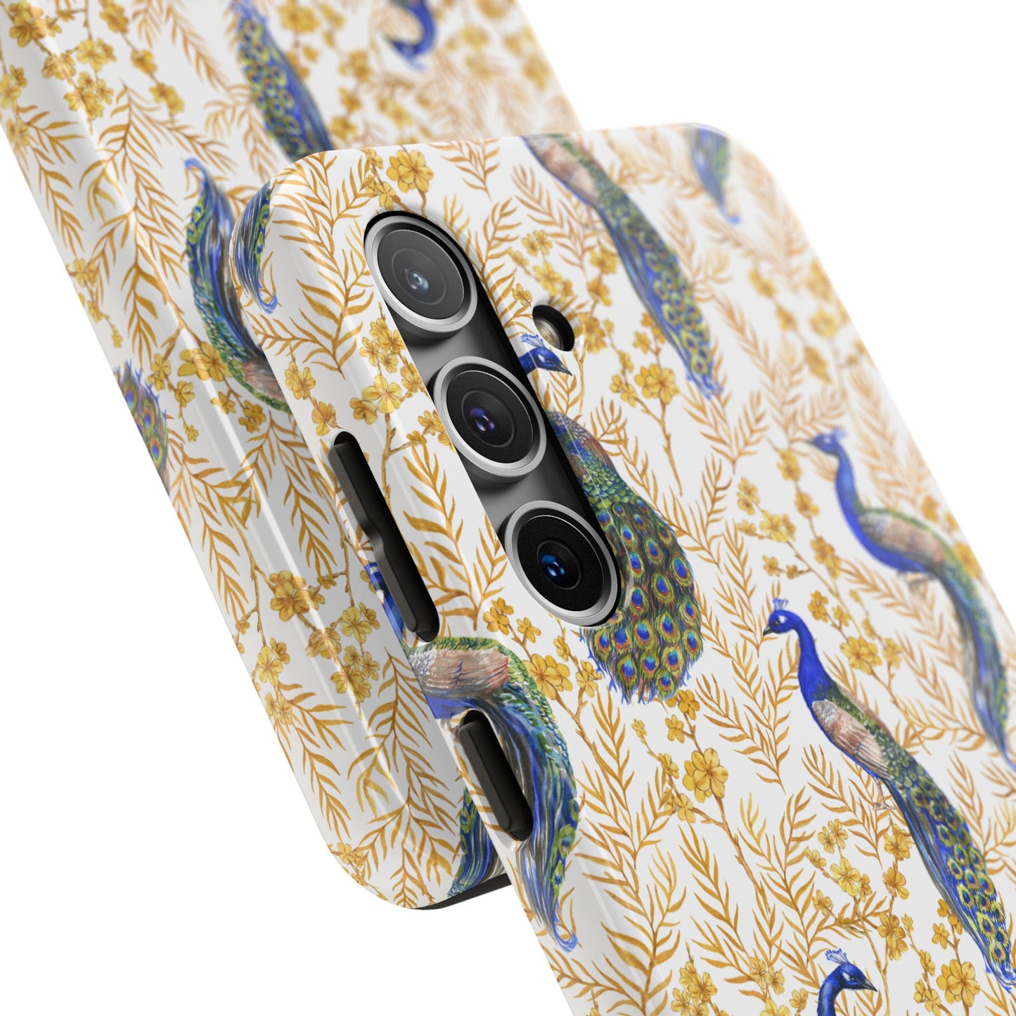 Elegant Peacock Tough Phone Case - Stylish Protection for Nature Lovers