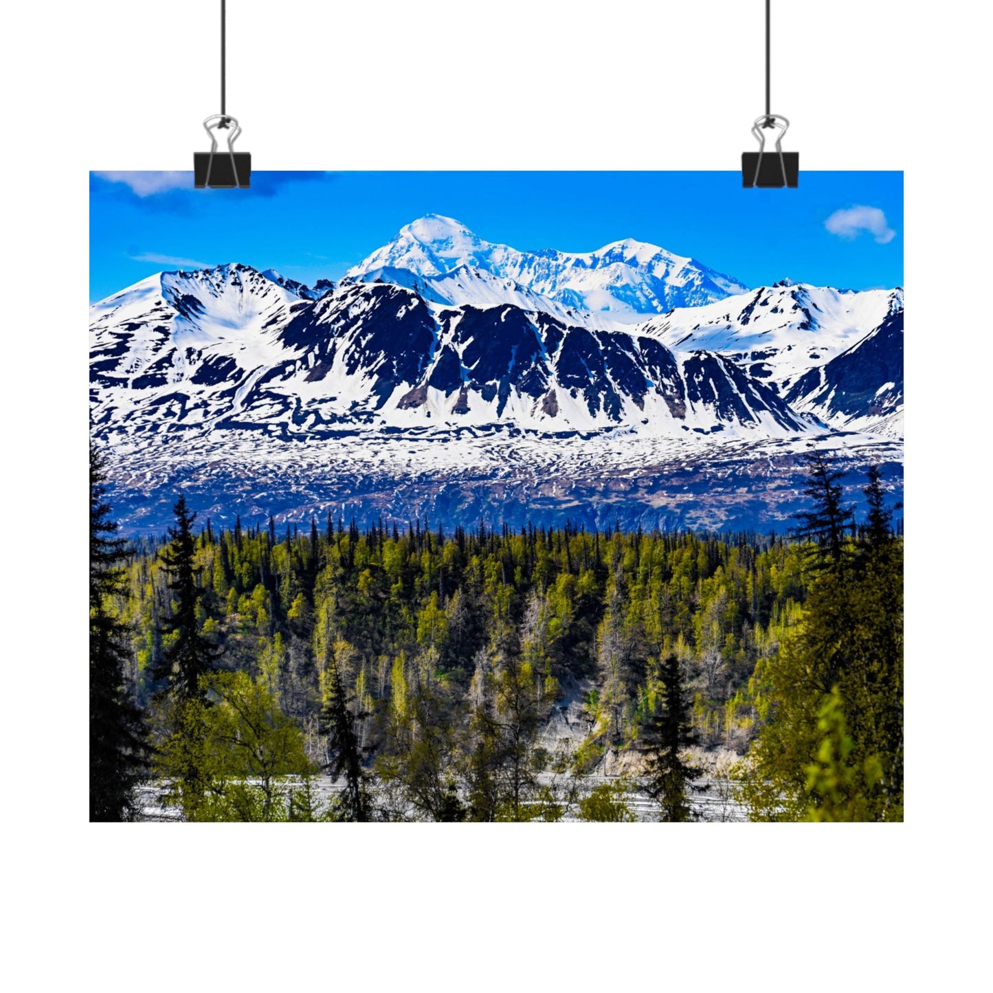 Majestic Mountain Matte Horizontal Poster - Scenic Nature Wall Art