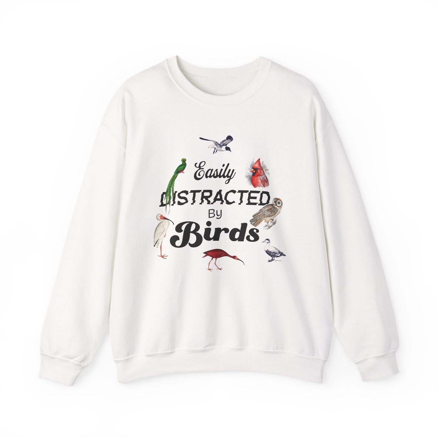 Easily Distracted by Birds Sweatshirt | Unisex Heavy Blend Crewneck