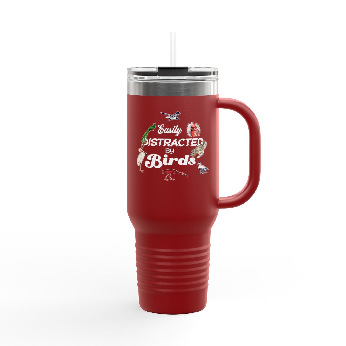 Easily Distracted by Birds Insulated Travel Mug - 40oz Adventure Companion