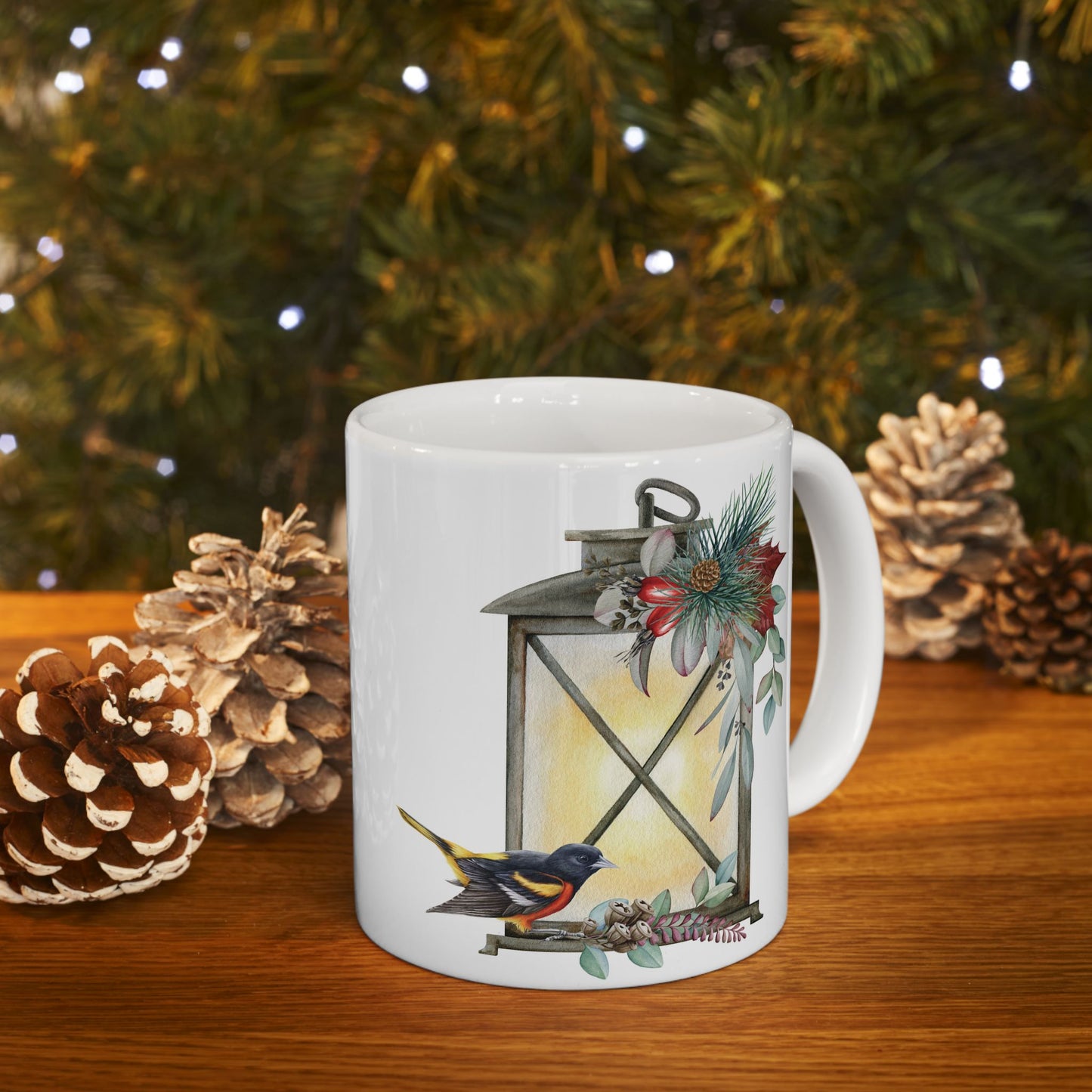 Cozy Lantern-Inspired Ceramic Mug | Perfect for Tea Lovers | Gift for Holidays