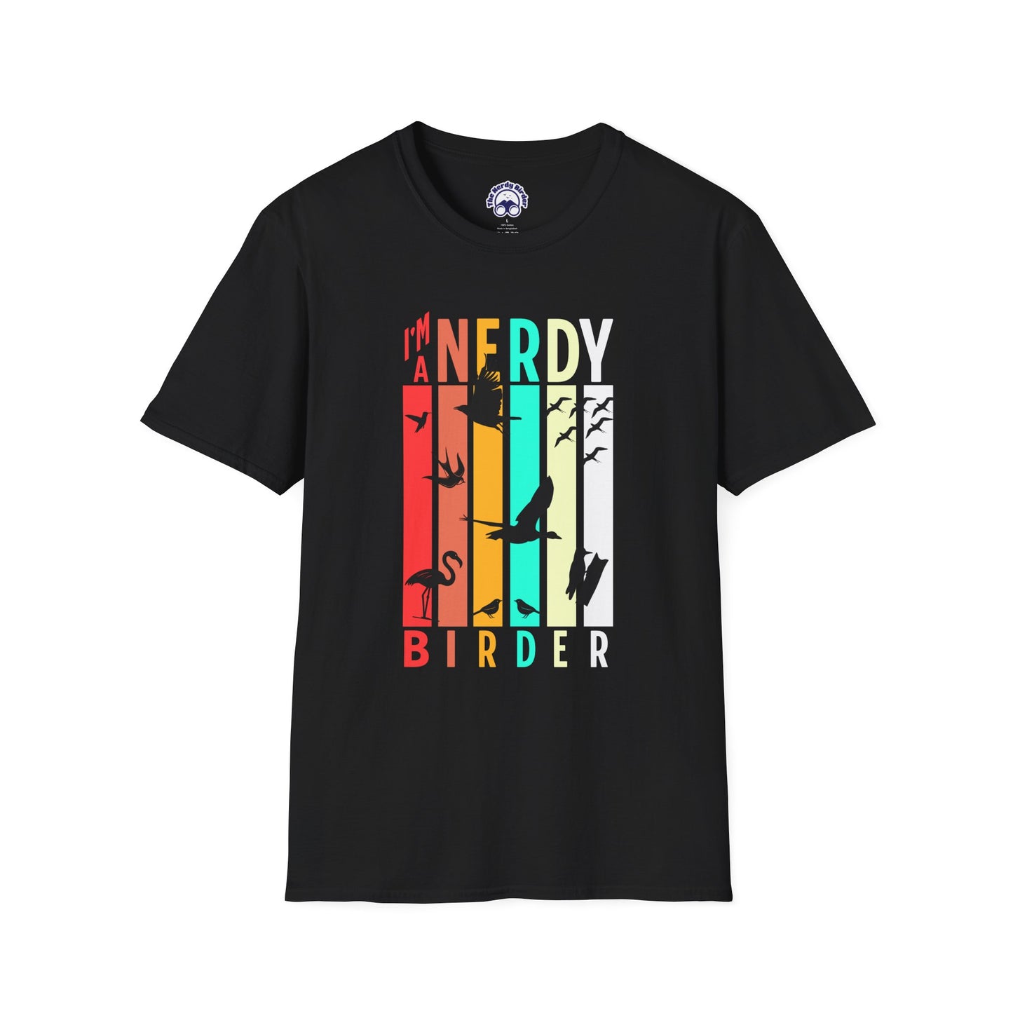 I'm A Nerdy Birder Unisex Softstyle T-Shirt - Nature Lover's Gift