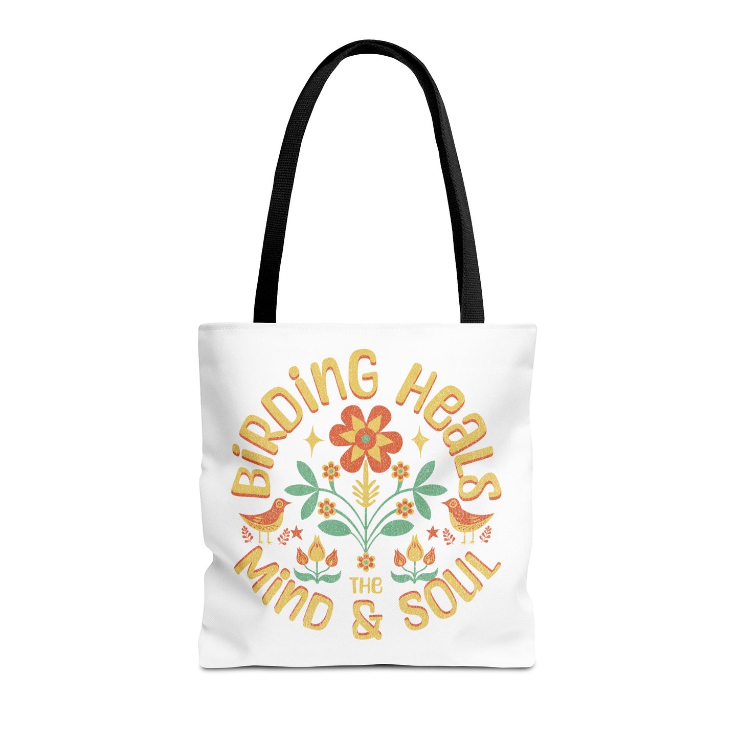 Birding Heals Tote Bag - Inspirational Eco-Friendly Carryall for Nature Lovers
