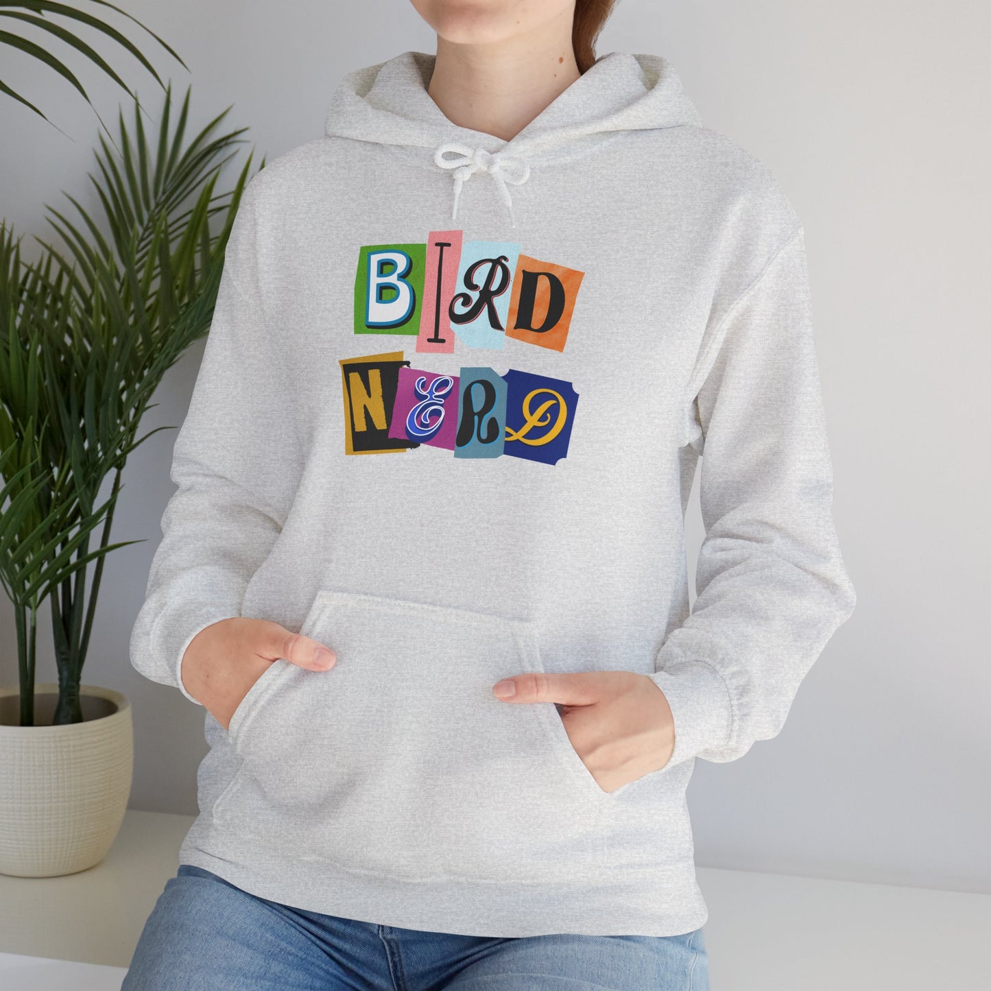 Bird Nerd Unisex Hooded Sweatshirt - Cozy Gift for Birdwatchers, Nature Lovers, Casual Style, Eco-Friendly, Every Day Wear