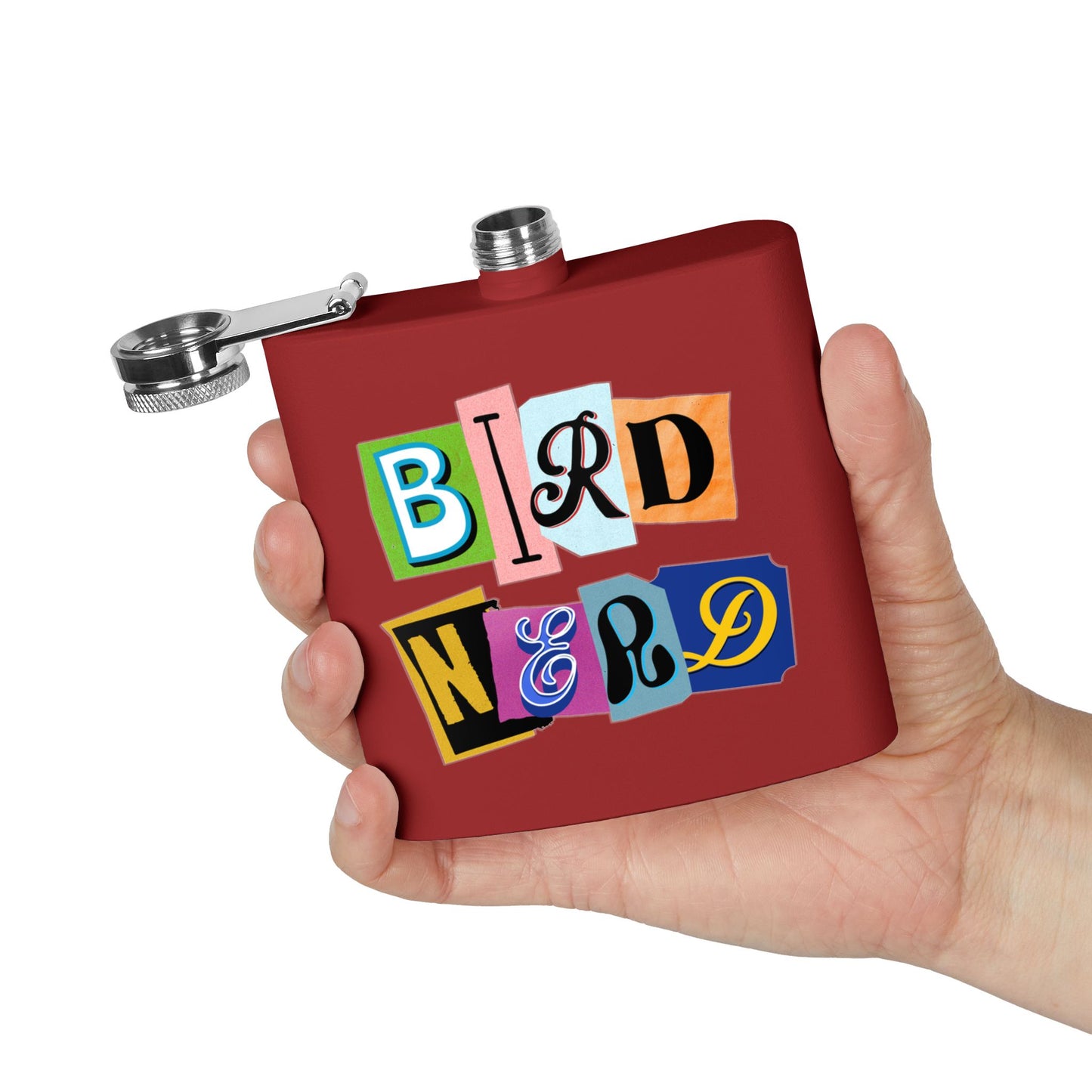 Bird Nerd Funny Bird Lover's Stainless Steel Flask - 6oz