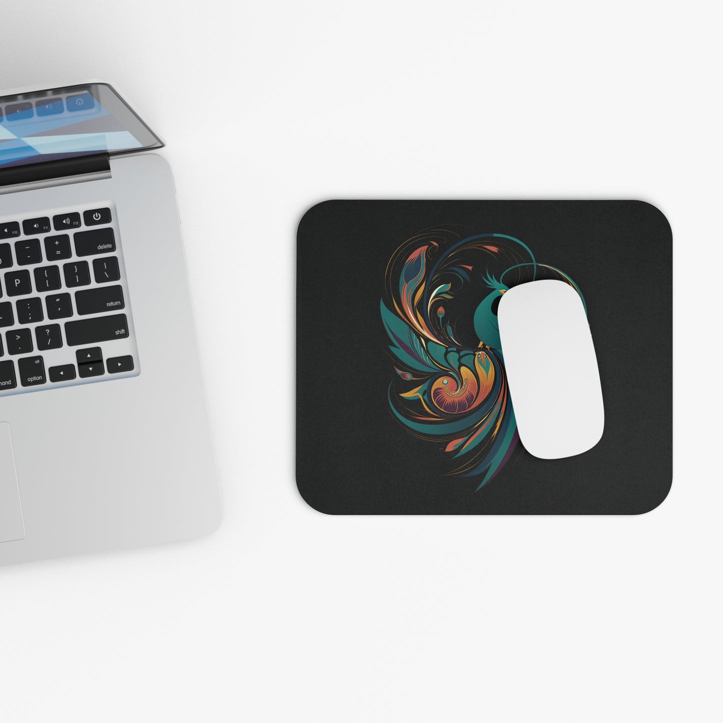 Elegant Peacock Mouse Pad (Rectangle)