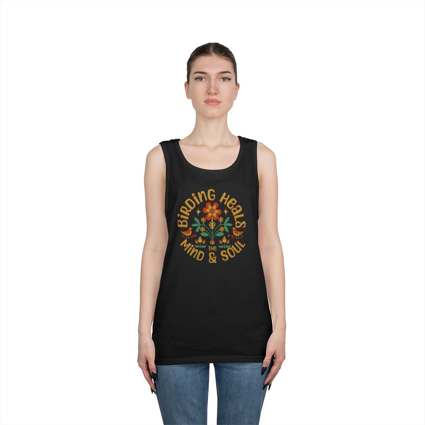 Birding Heals Tank Top, Gift for Bird Lovers