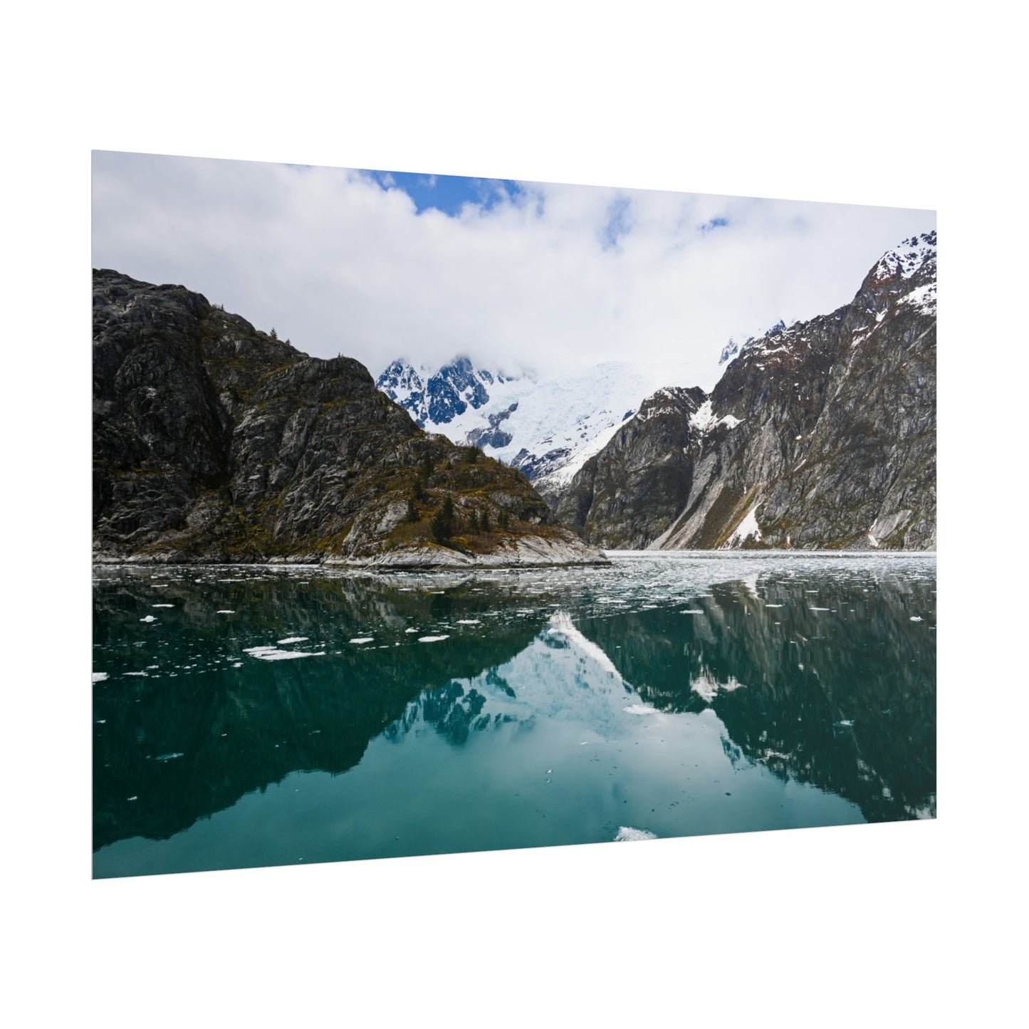 Scenic Mountain Reflection Rolled Poster | Tranquil Nature Wall Art