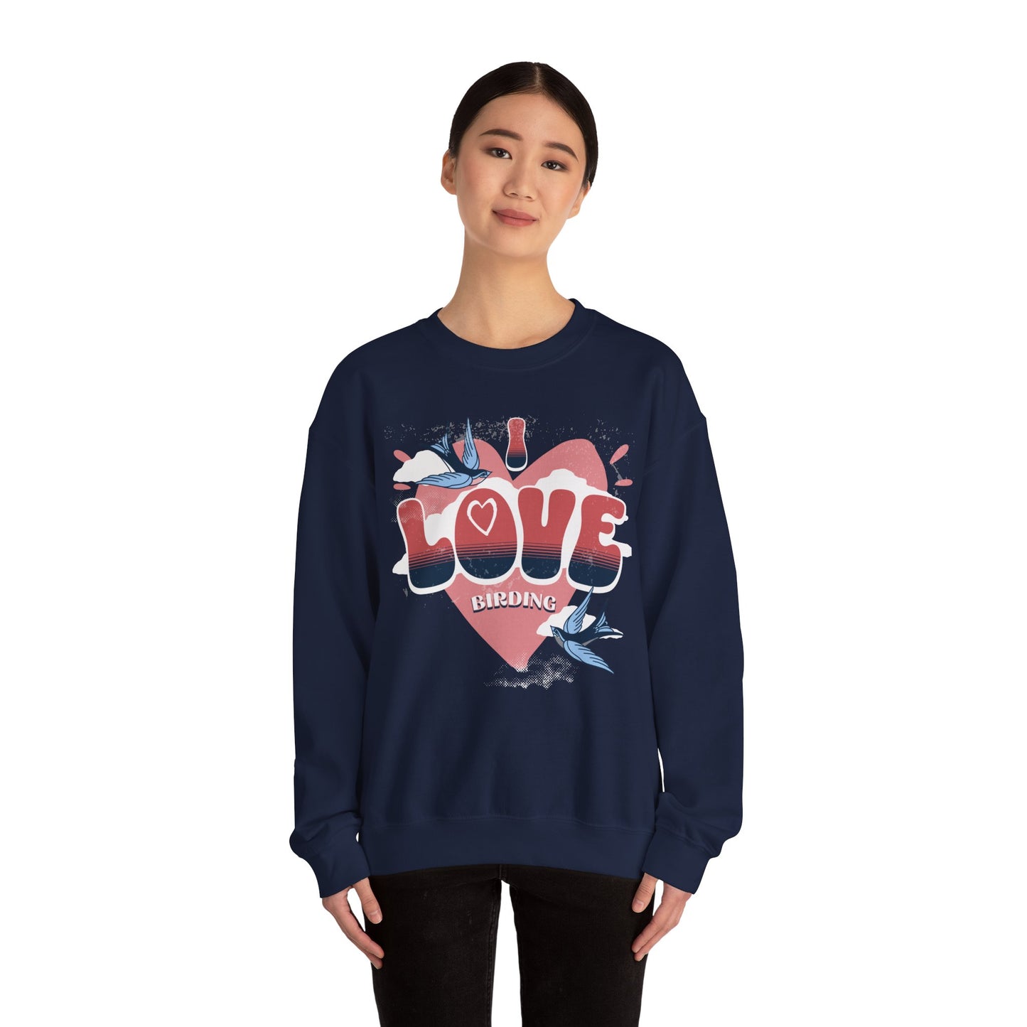 I Love Bird Watching Unisex Heavy Blend™ Crewneck Sweatshirt