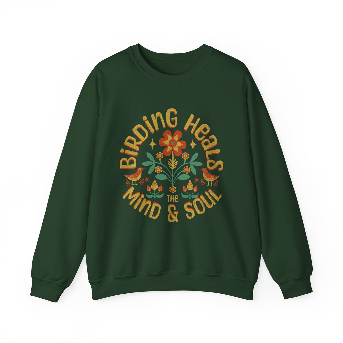Birding Heals The Mind And Soul Sweatshirt - Unisex Heavy Blend Crewneck
