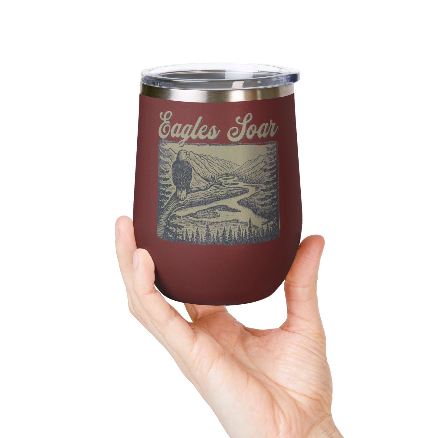 Eagles Soar Wine Tumbler, 12oz