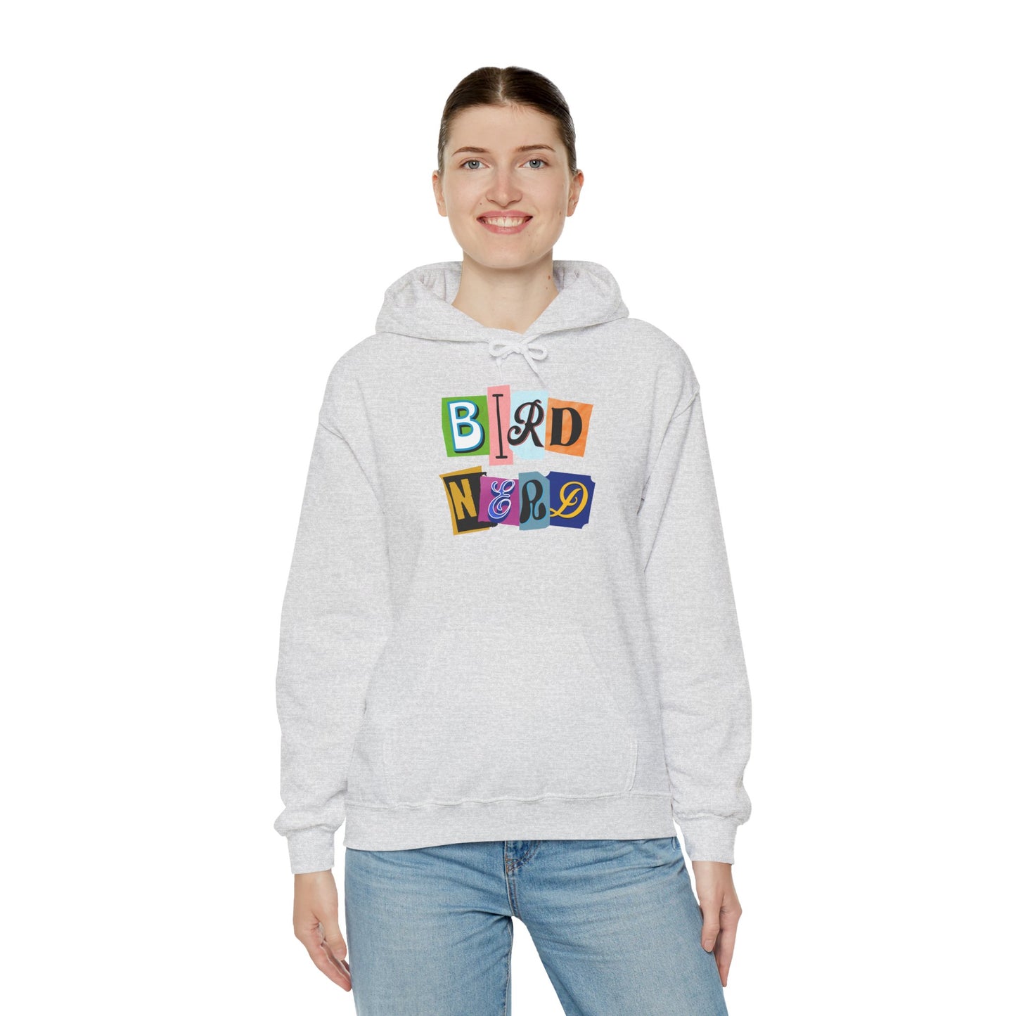 Bird Nerd Unisex Hooded Sweatshirt - Cozy Gift for Birdwatchers, Nature Lovers, Casual Style, Eco-Friendly, Every Day Wear