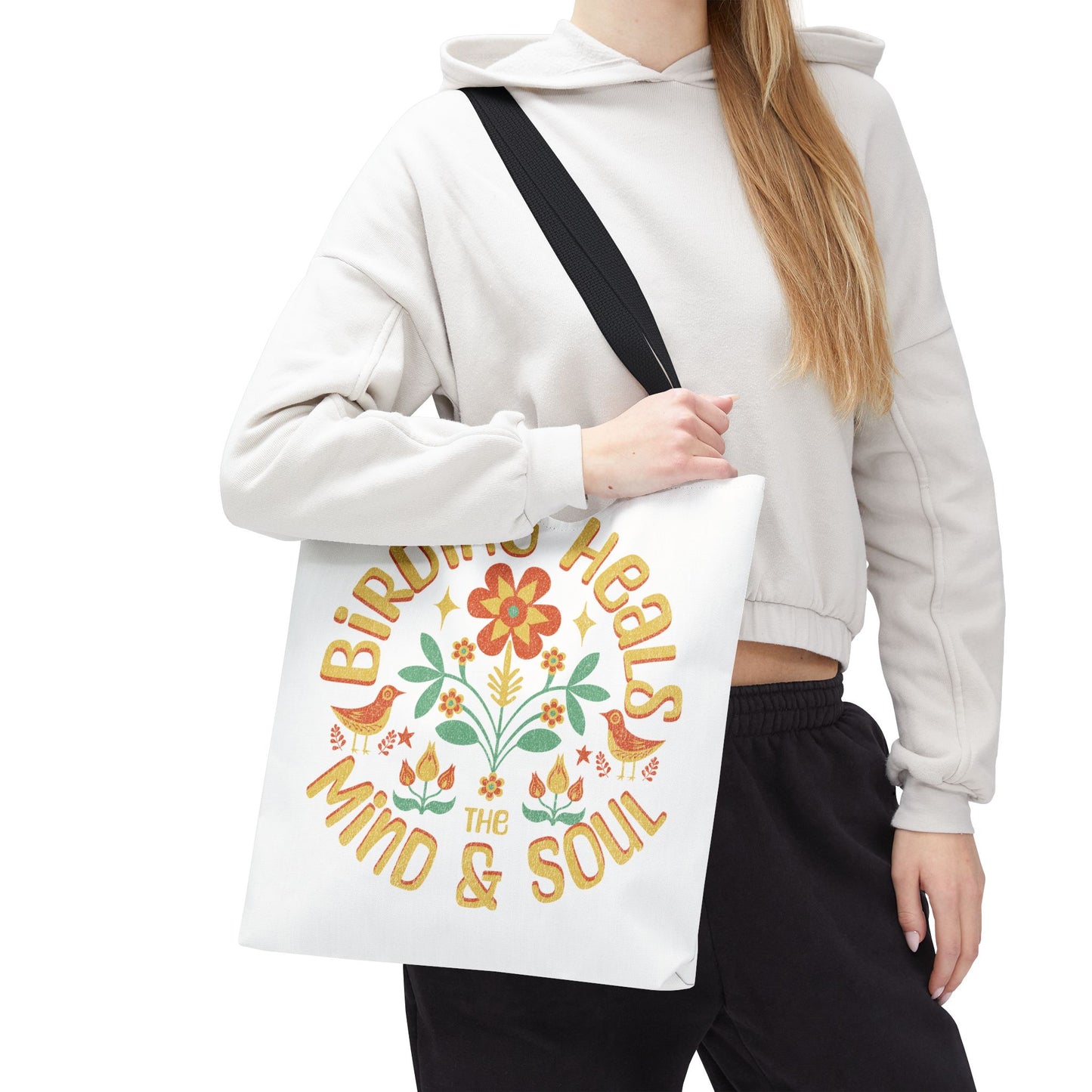 Birding Heals Tote Bag - Inspirational Eco-Friendly Carryall for Nature Lovers
