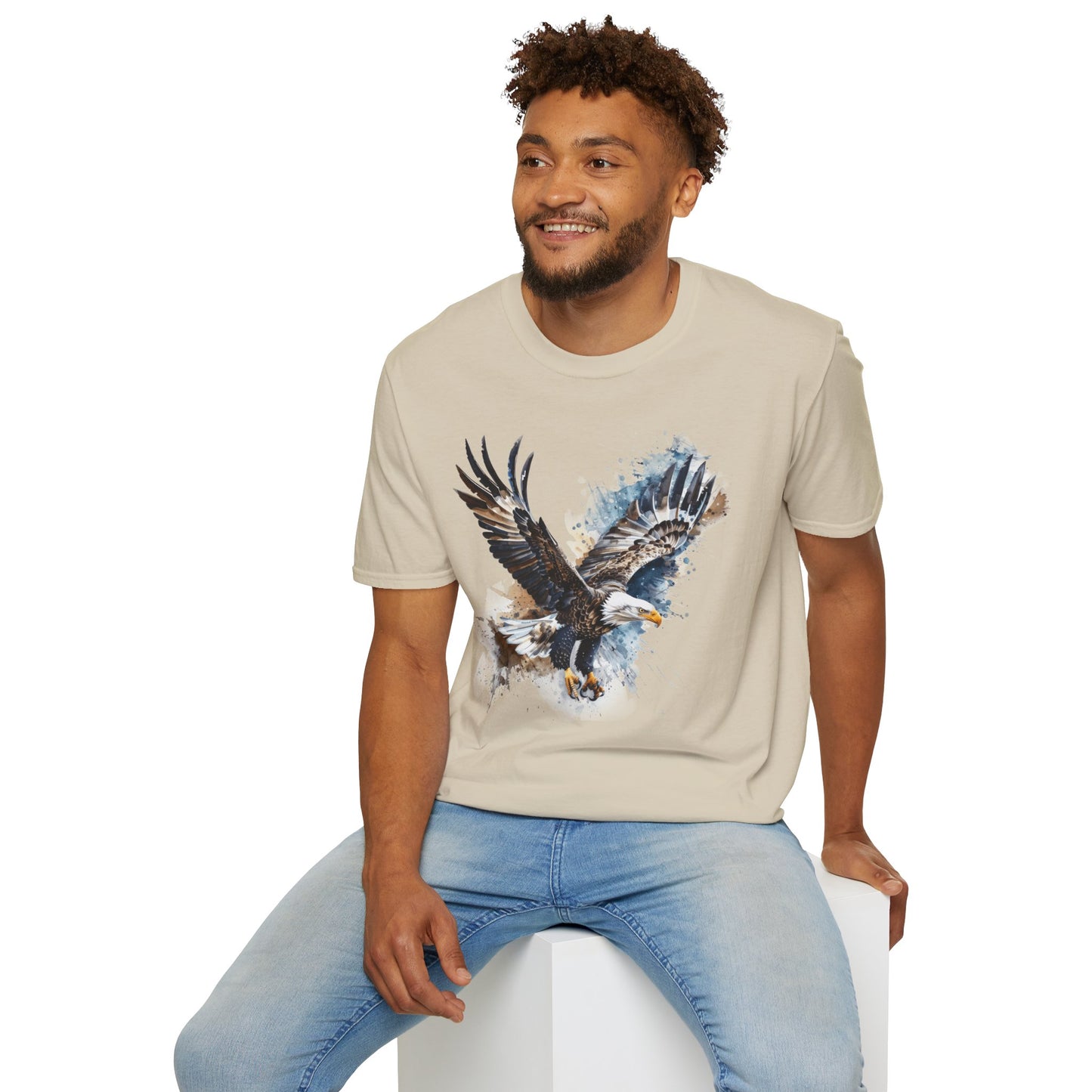 Majestic Eagle Birdwatching Enthusiast Unisex Softstyle T-Shirt