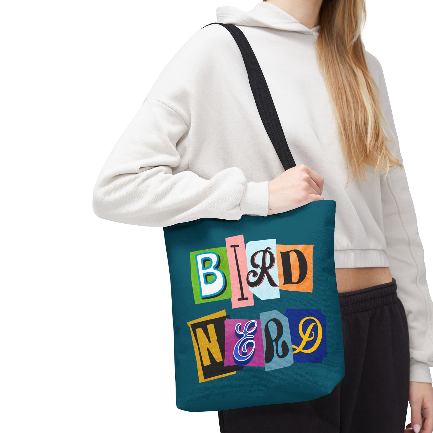 Bird Nerd Teal Tote Bag – Perfect for Bird Lovers & Nature Enthusiasts
