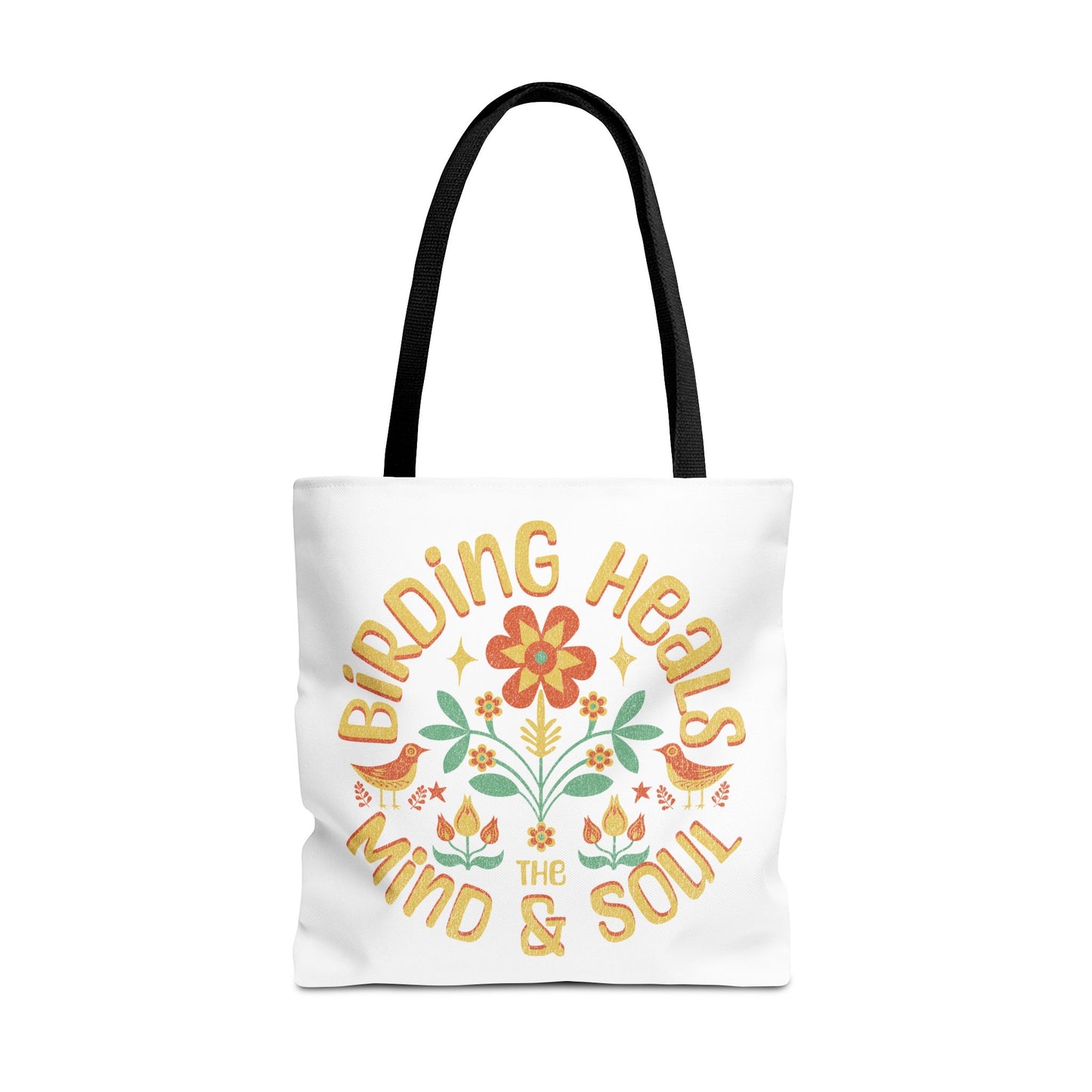Birding Heals Tote Bag - Inspirational Eco-Friendly Carryall for Nature Lovers