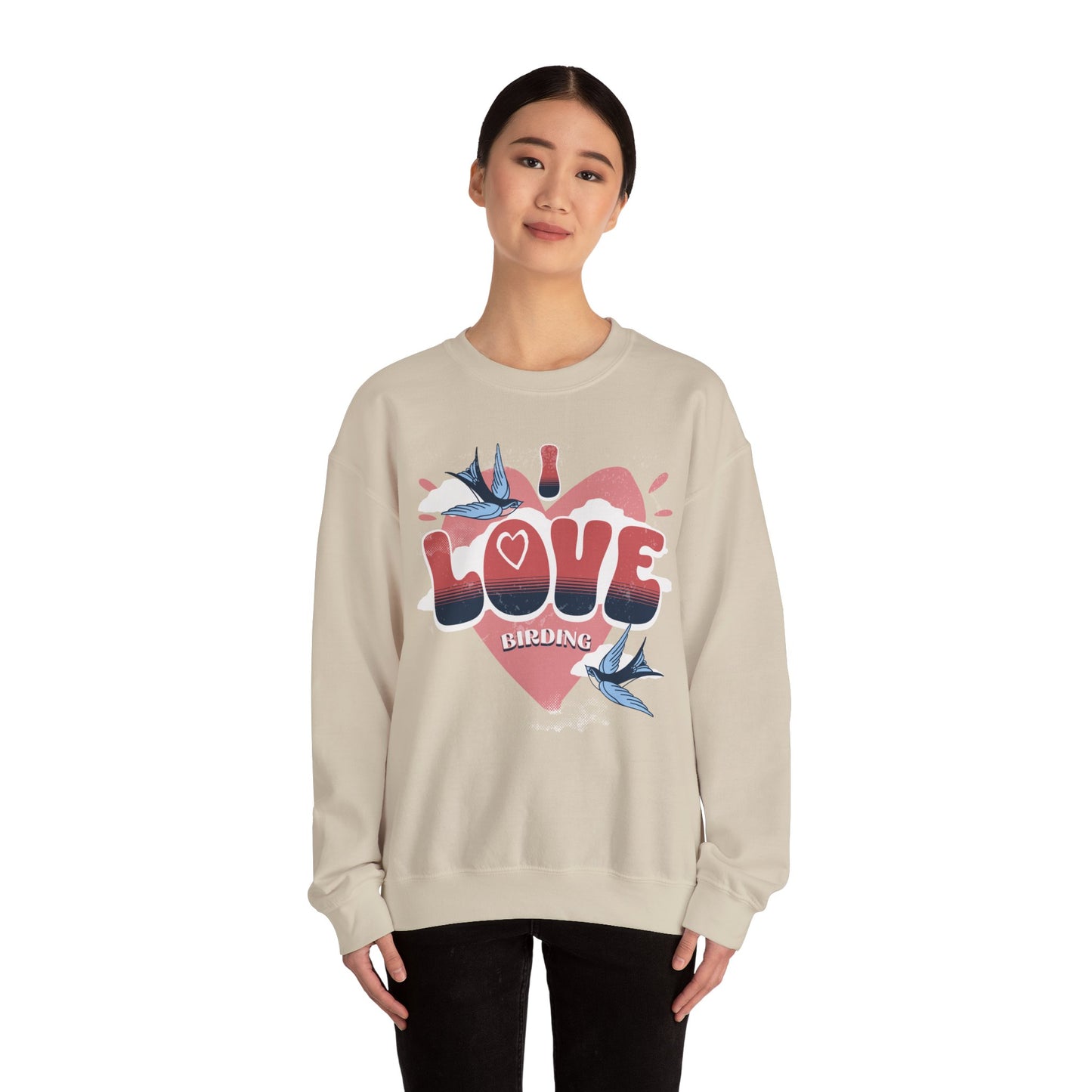 I Love Bird Watching Unisex Heavy Blend™ Crewneck Sweatshirt