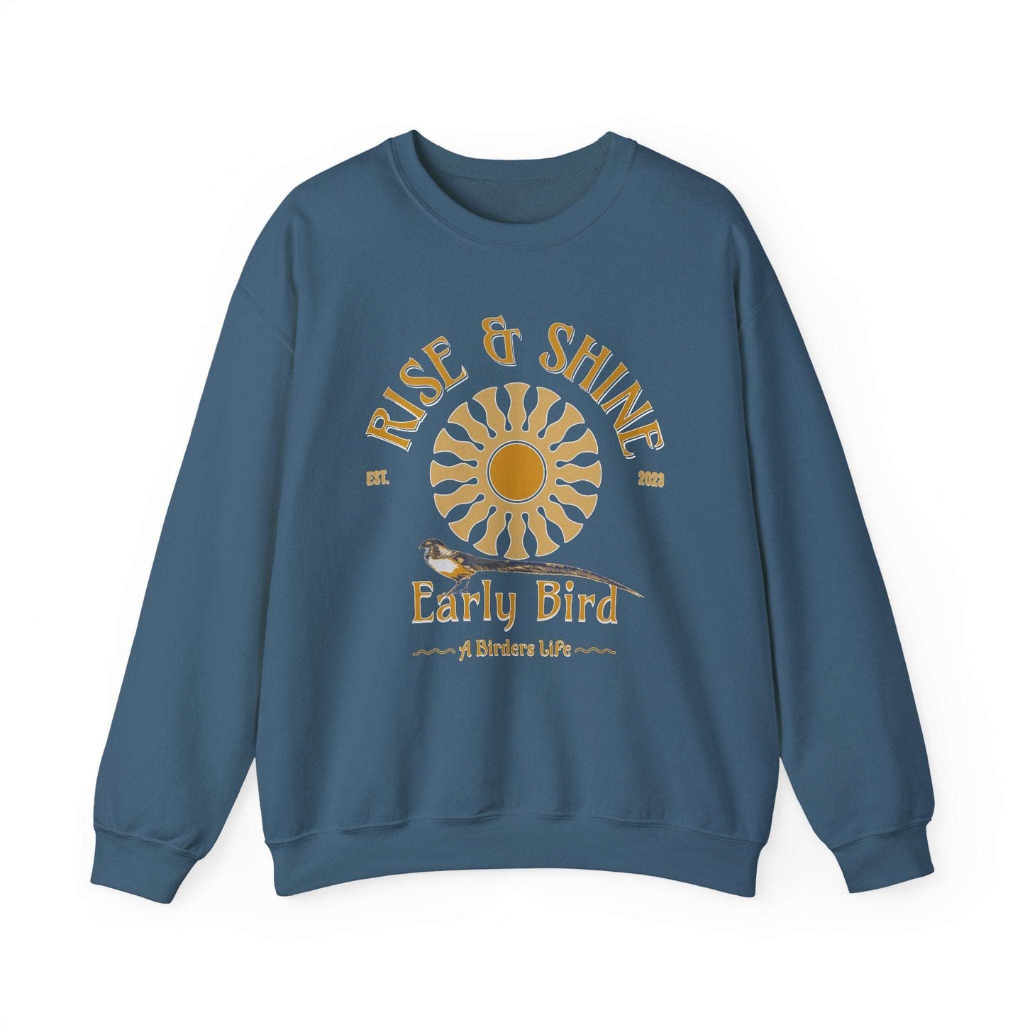 Rise & Shine Early Bird Crewneck Sweatshirt - Perfect for Bird Lovers