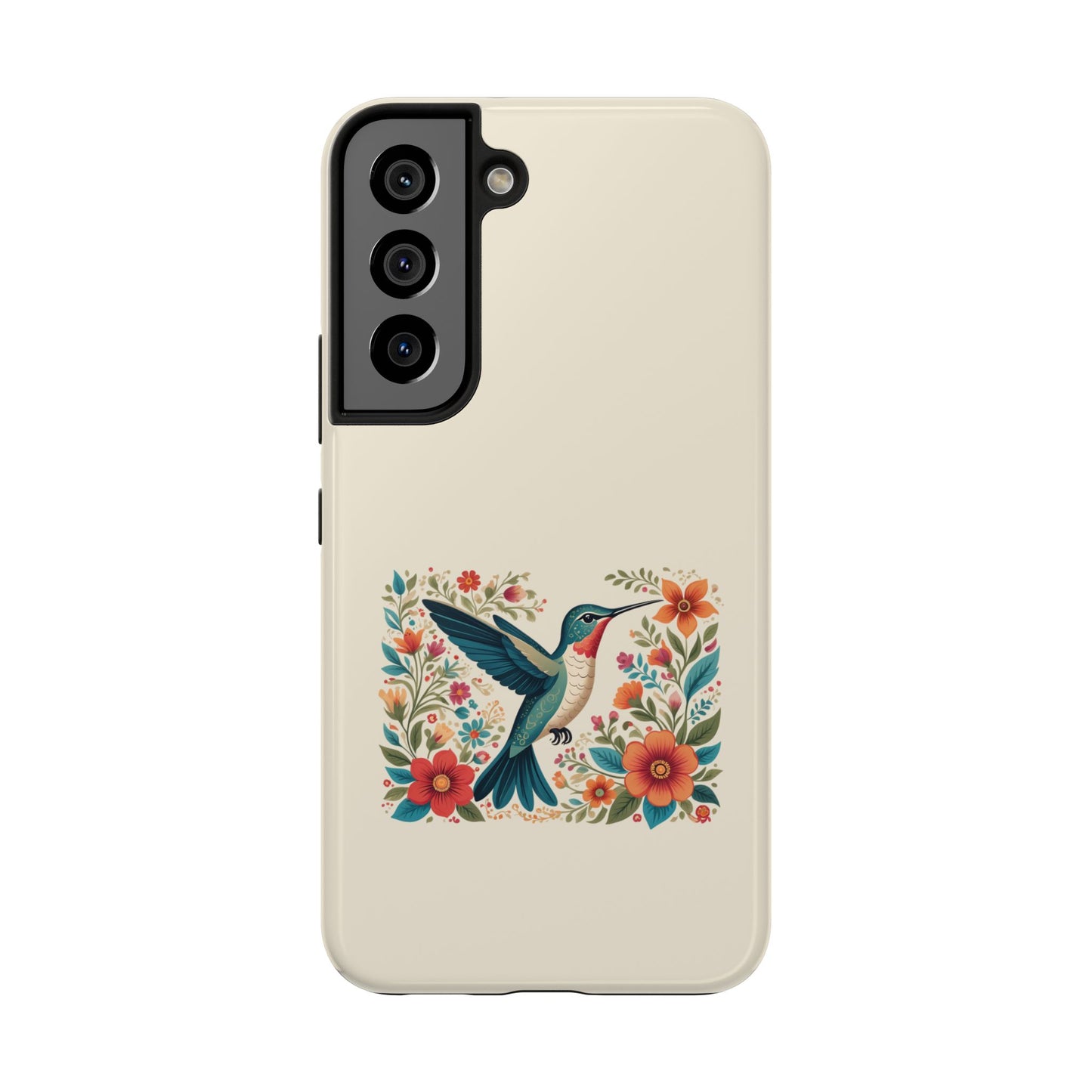 Hummingbird in Bloom Tough Phone Cases