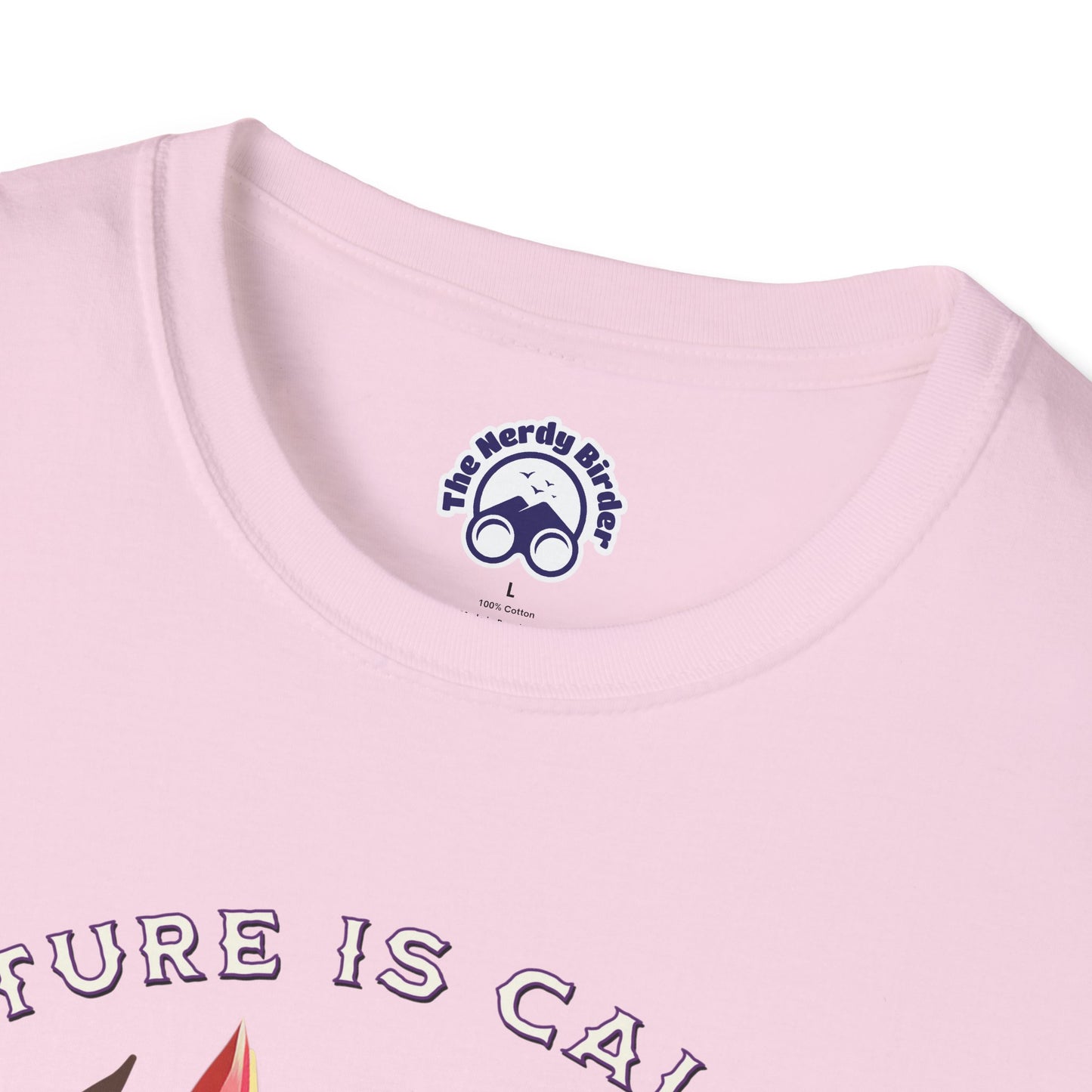 Nature Is Calling Birding Unisex Softstyle T-Shirt