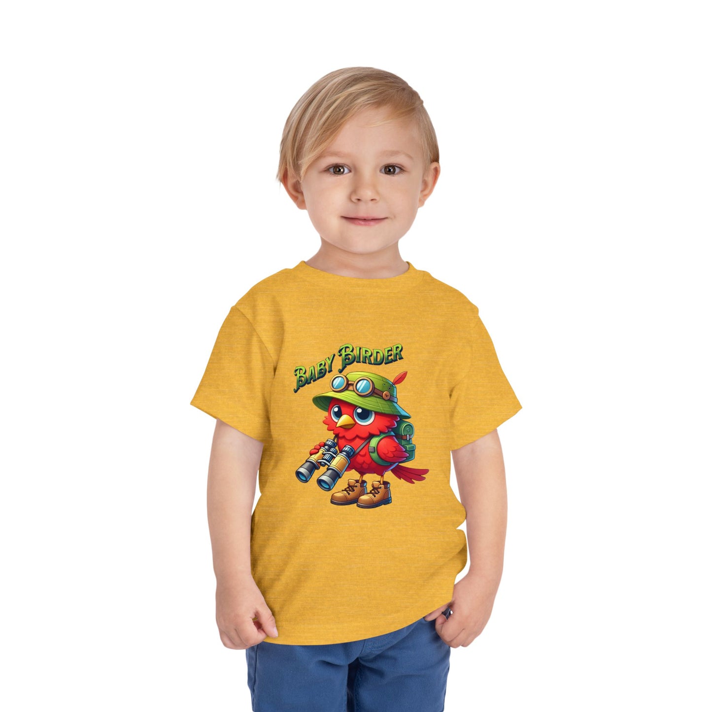 The Nerdy Birder - Cute Toddler T-Shirt with Baby Birder Tee