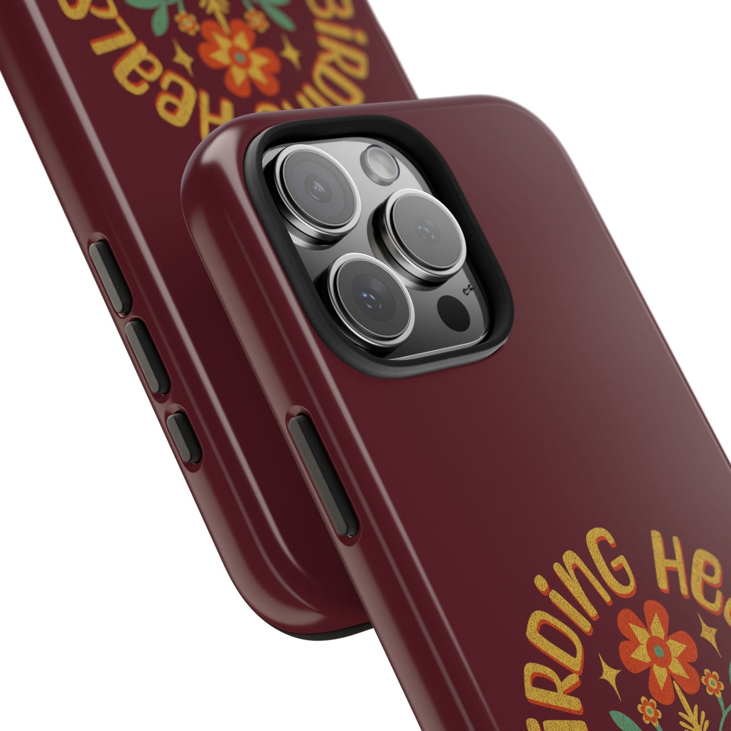 The Nerdy Birder - Birding Heals the Mind & Soul Design, Tough Secure Phone Covers for Bird Lovers, Artistic Gifts for Nature Enthusiasts